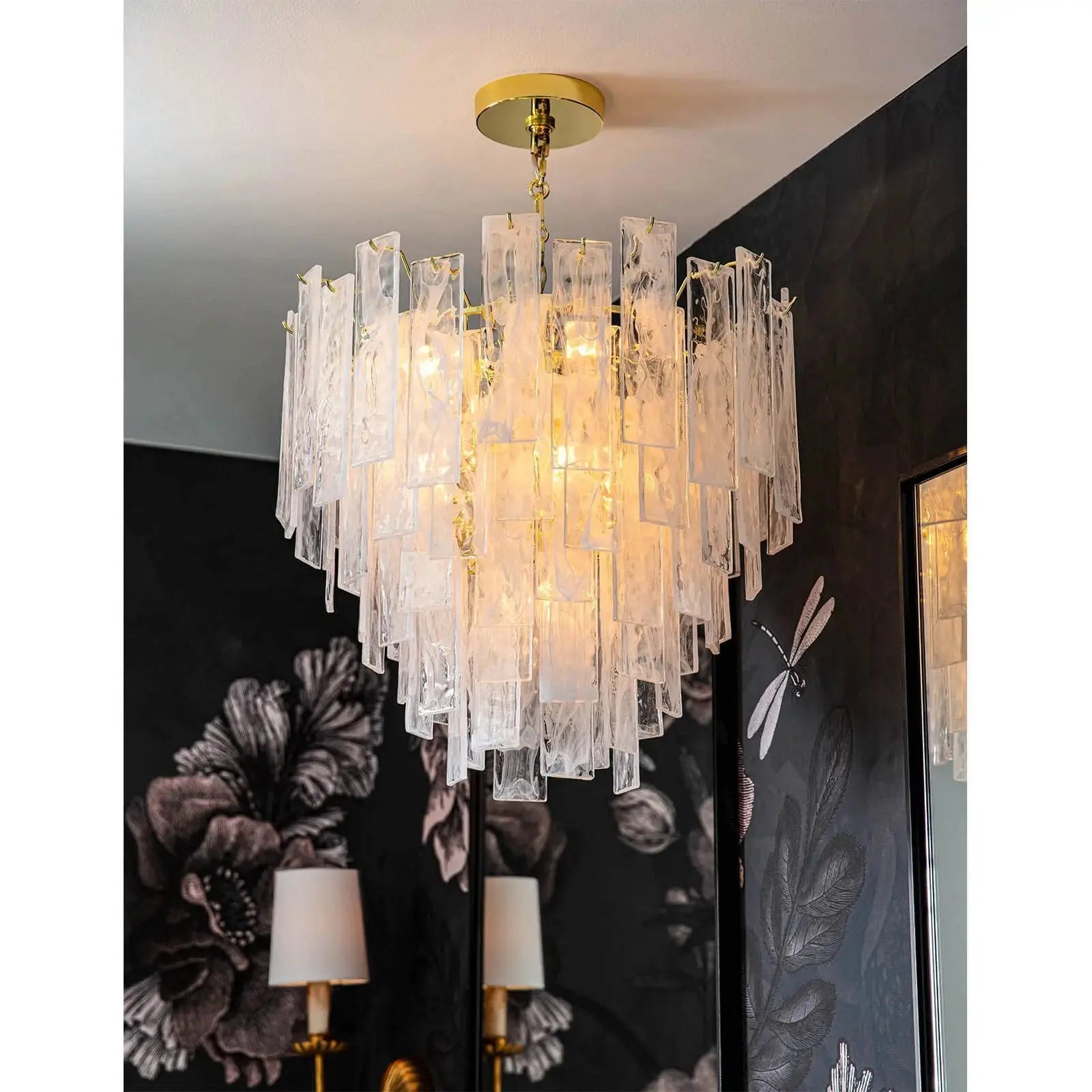 Cyber week sale - glacier chandelier