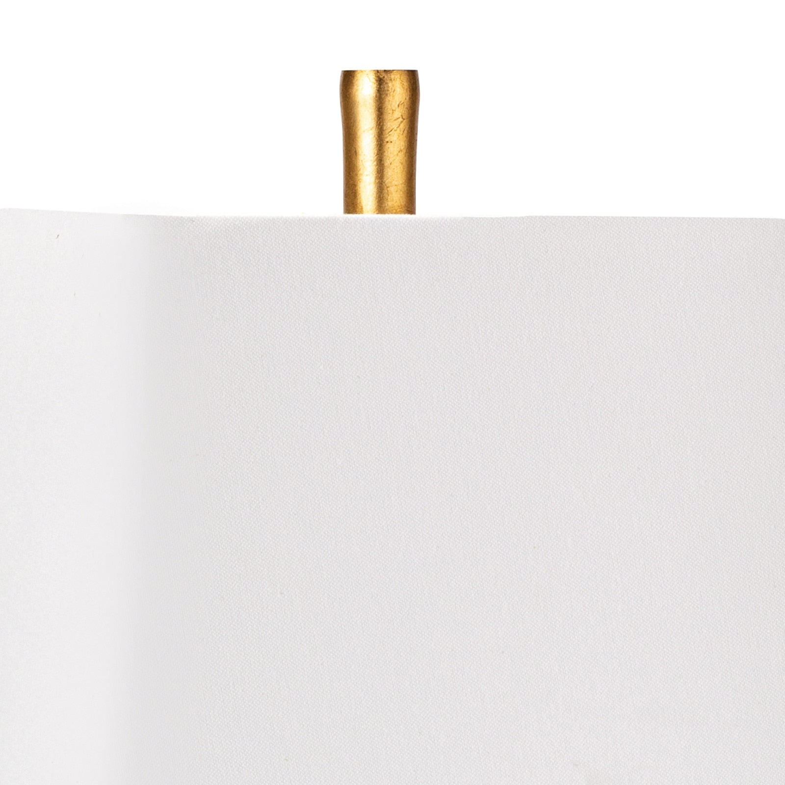 White shade with a gold base on a white background