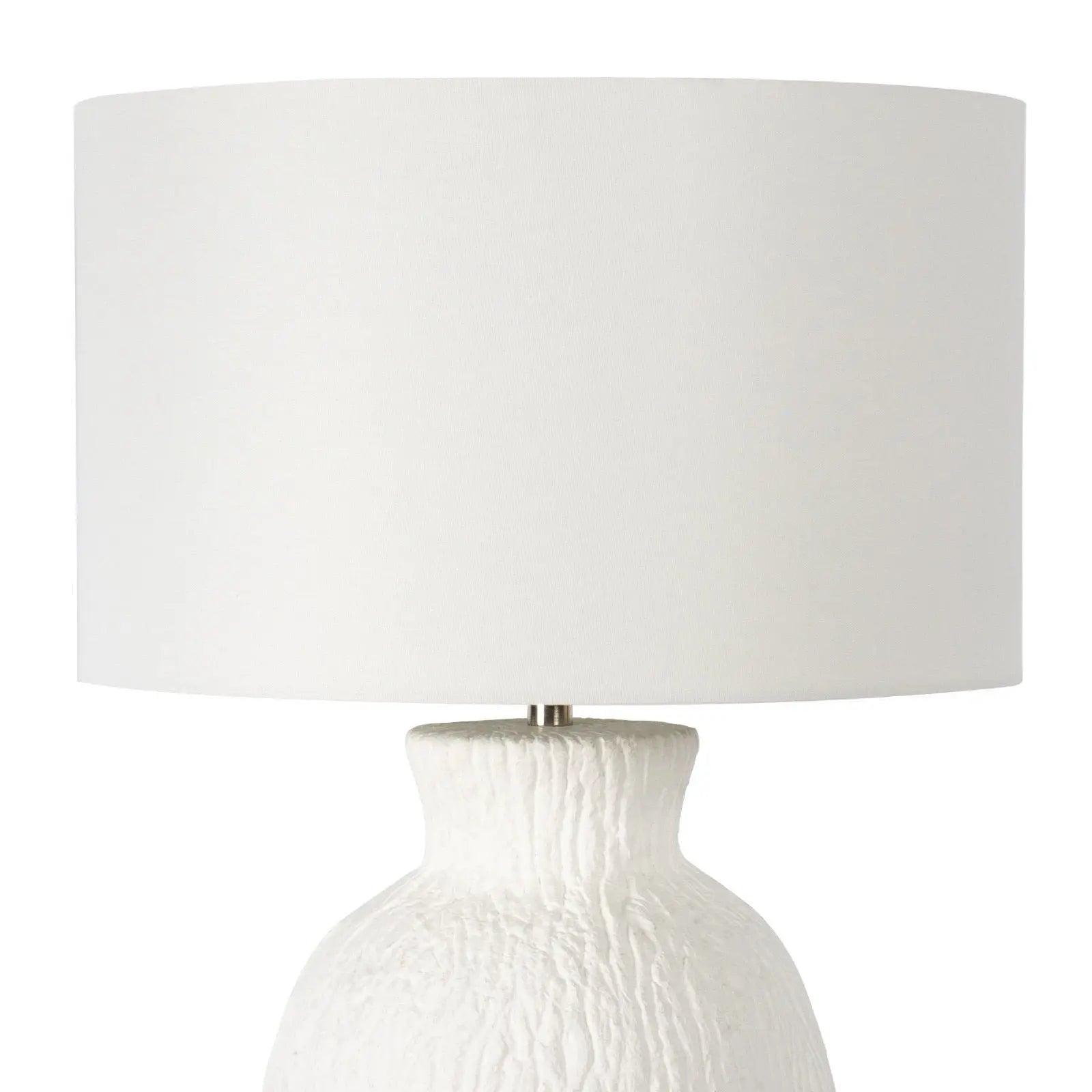 Willow Table Lamp – White Aluminum - Villa Decor & Design