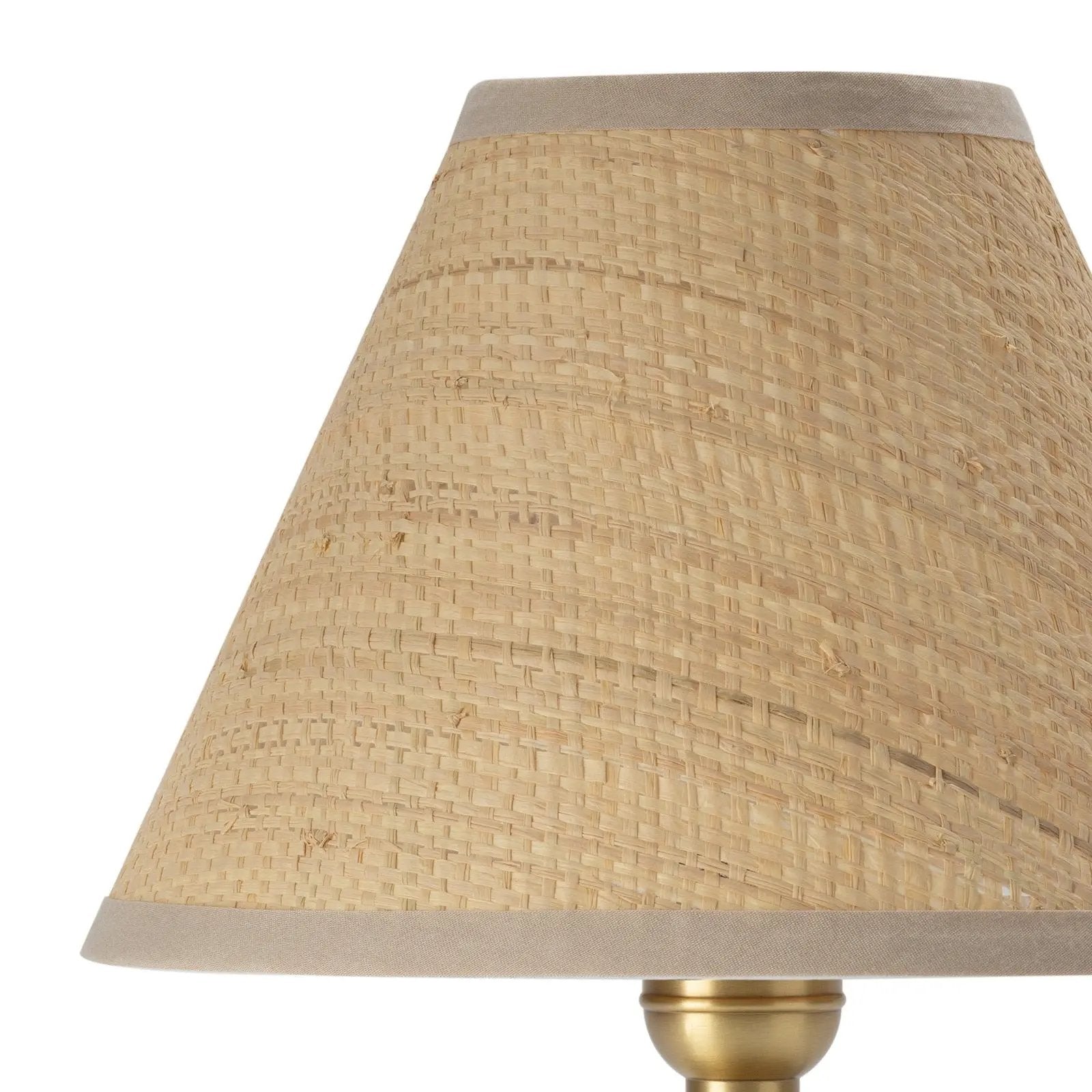 Giorgio Mini Lamp (Natural Brass with Rattan Shade) Regina Andrew