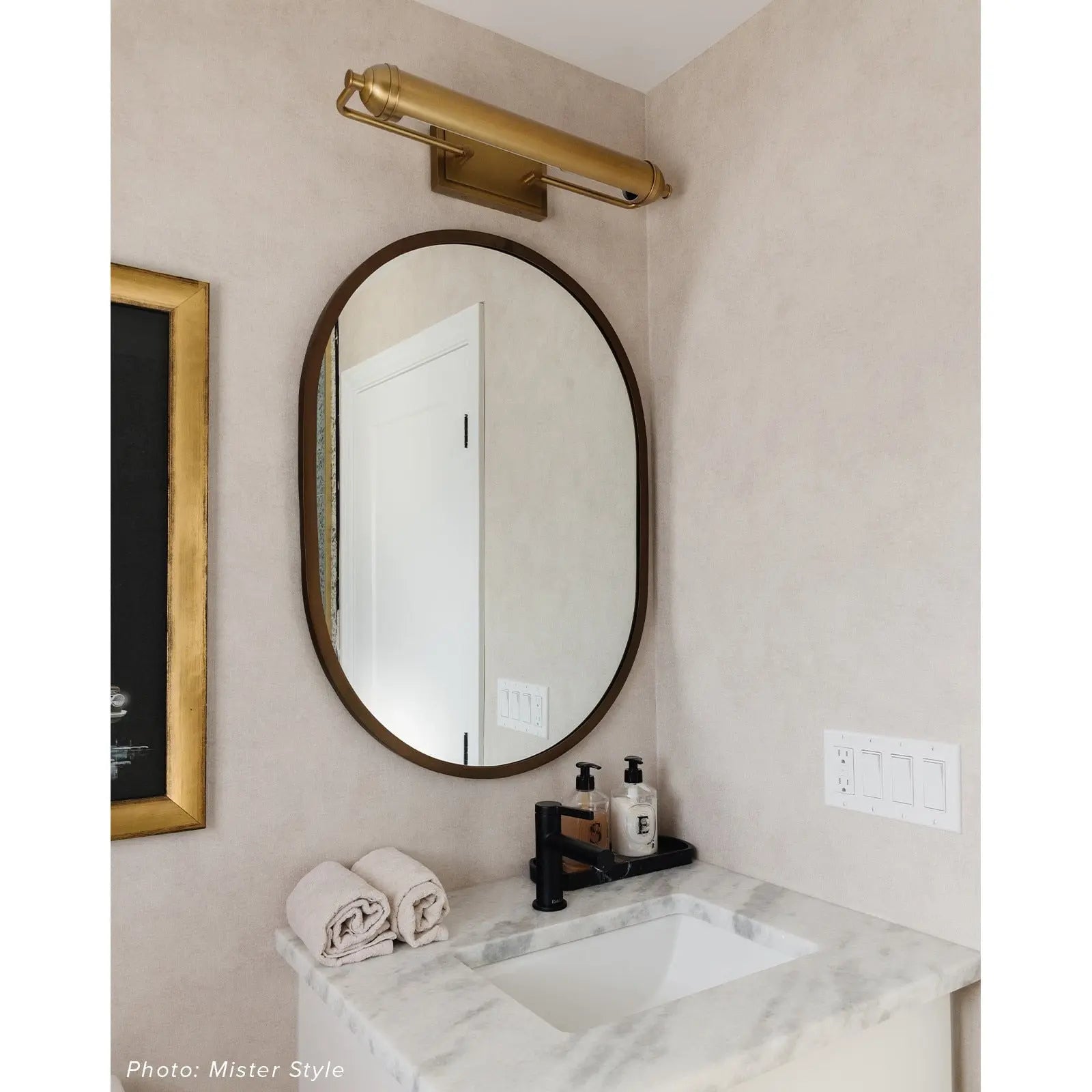 Devon Picture Light – Small or Large | Natural Brass, Oil Rubbed Bronze, Polished Nickel - Villa Decor & Design