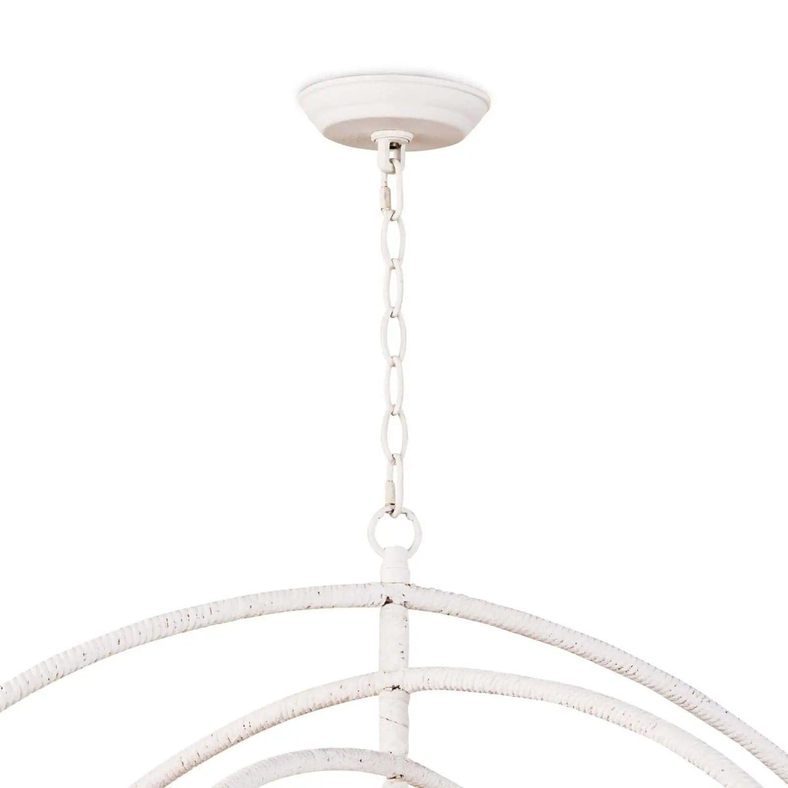 Sail Chandelier – White Jute Rope, Minimalist Design - Villa Decor & Design