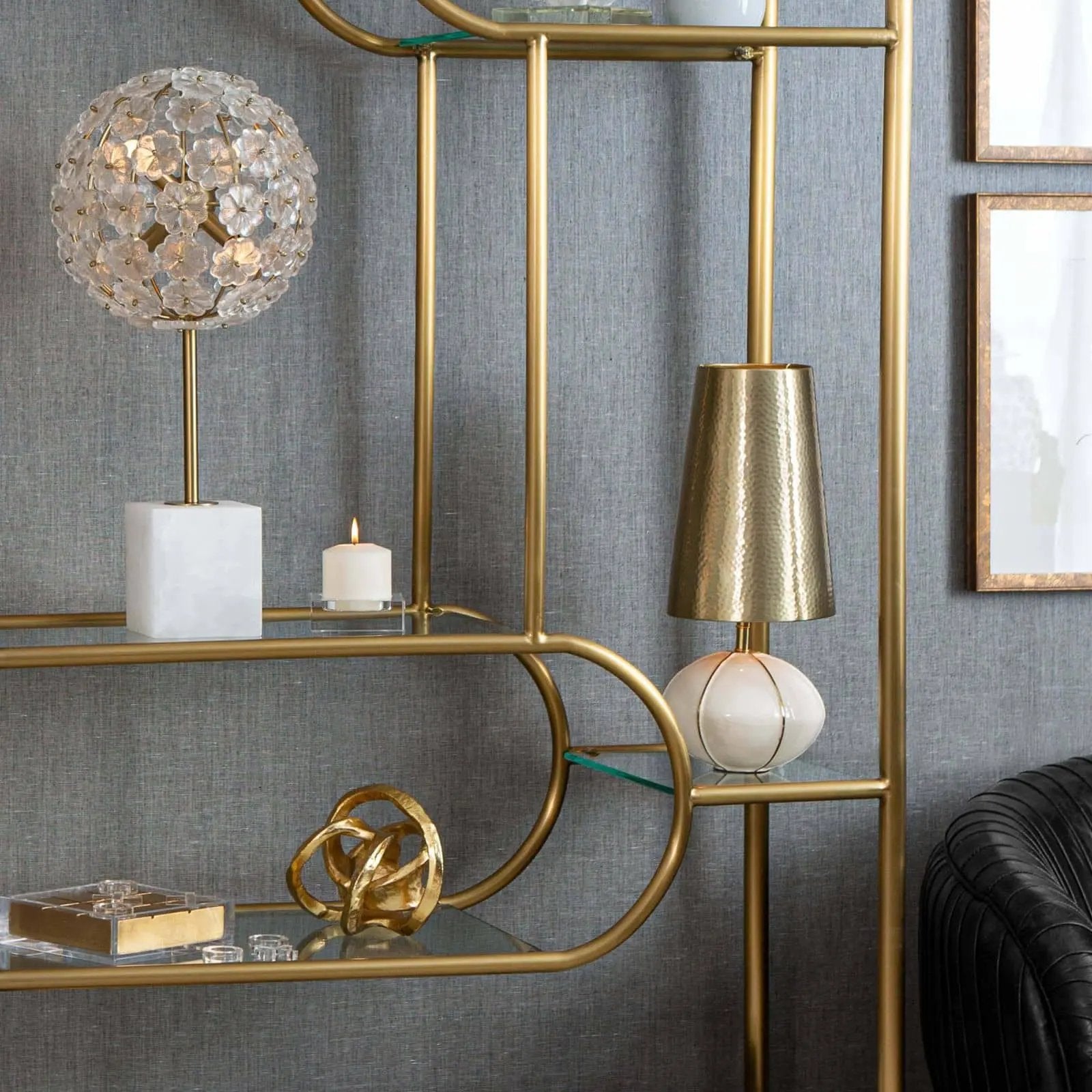 Metal Knot (Polished Nickel or Gold) Regina Andrew