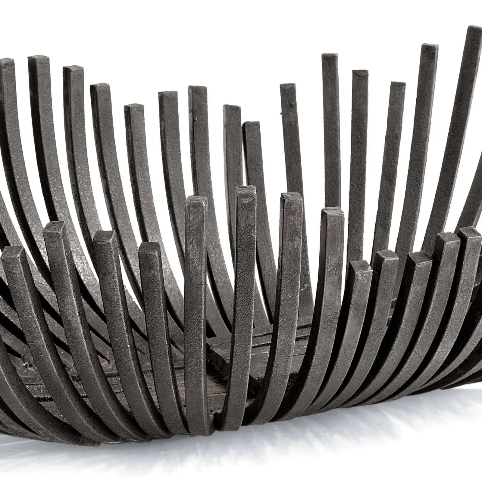 Regina Andrew Webbed Bowl Oblong blackened iron