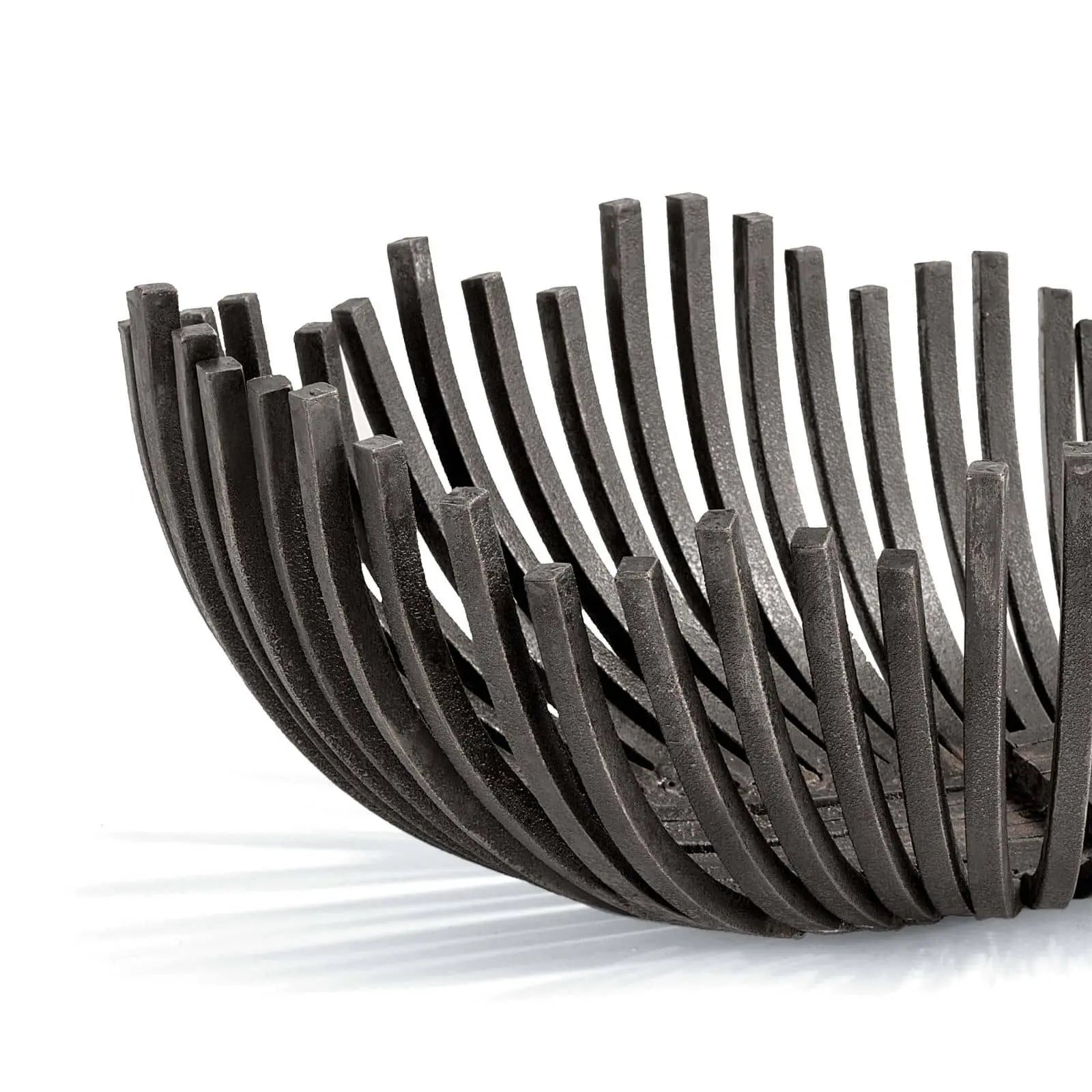 Regina Andrew Webbed Bowl Oblong blackened iron