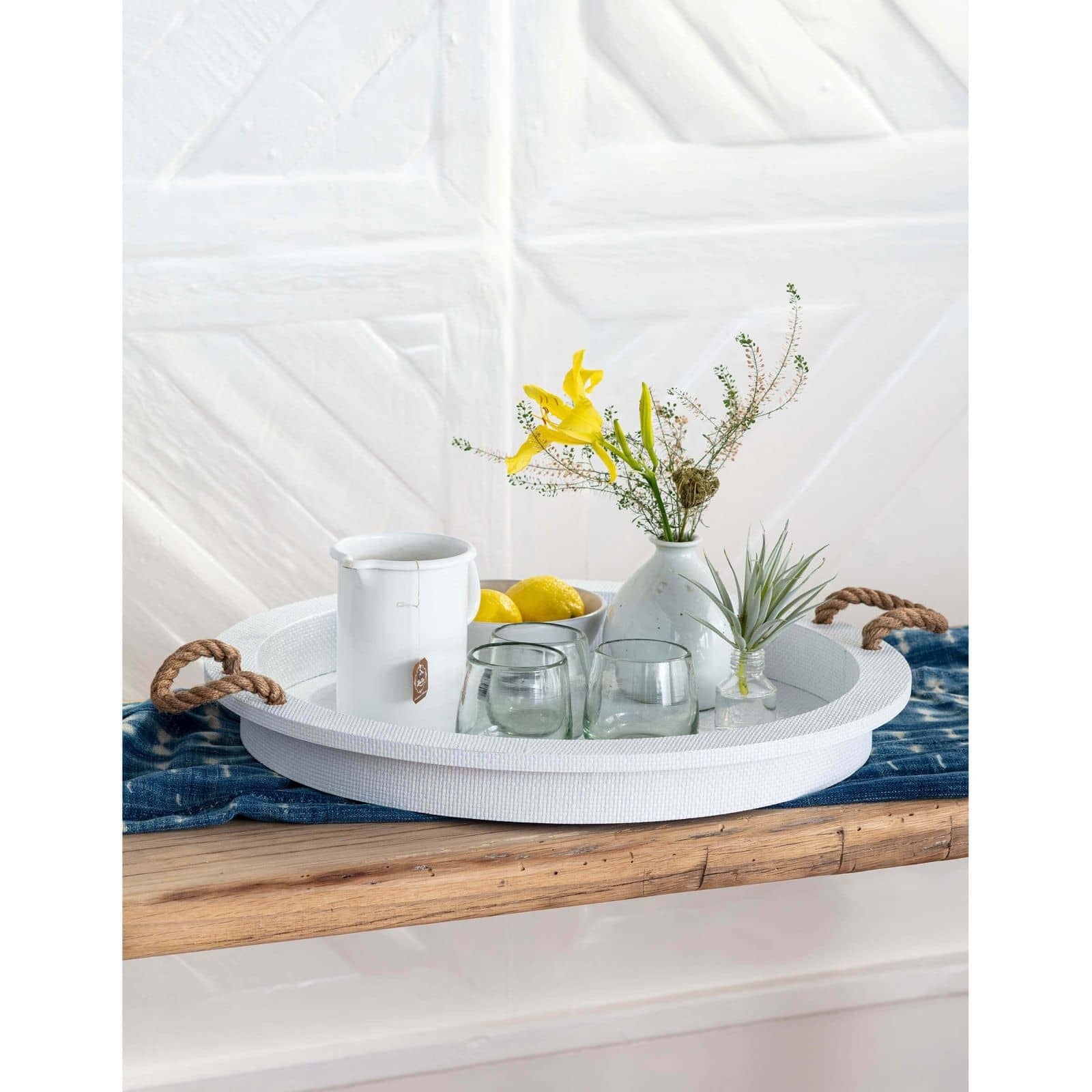 Aegean Serving Tray - Faux Rattan Finish | Multiple Colors Regina Andrew