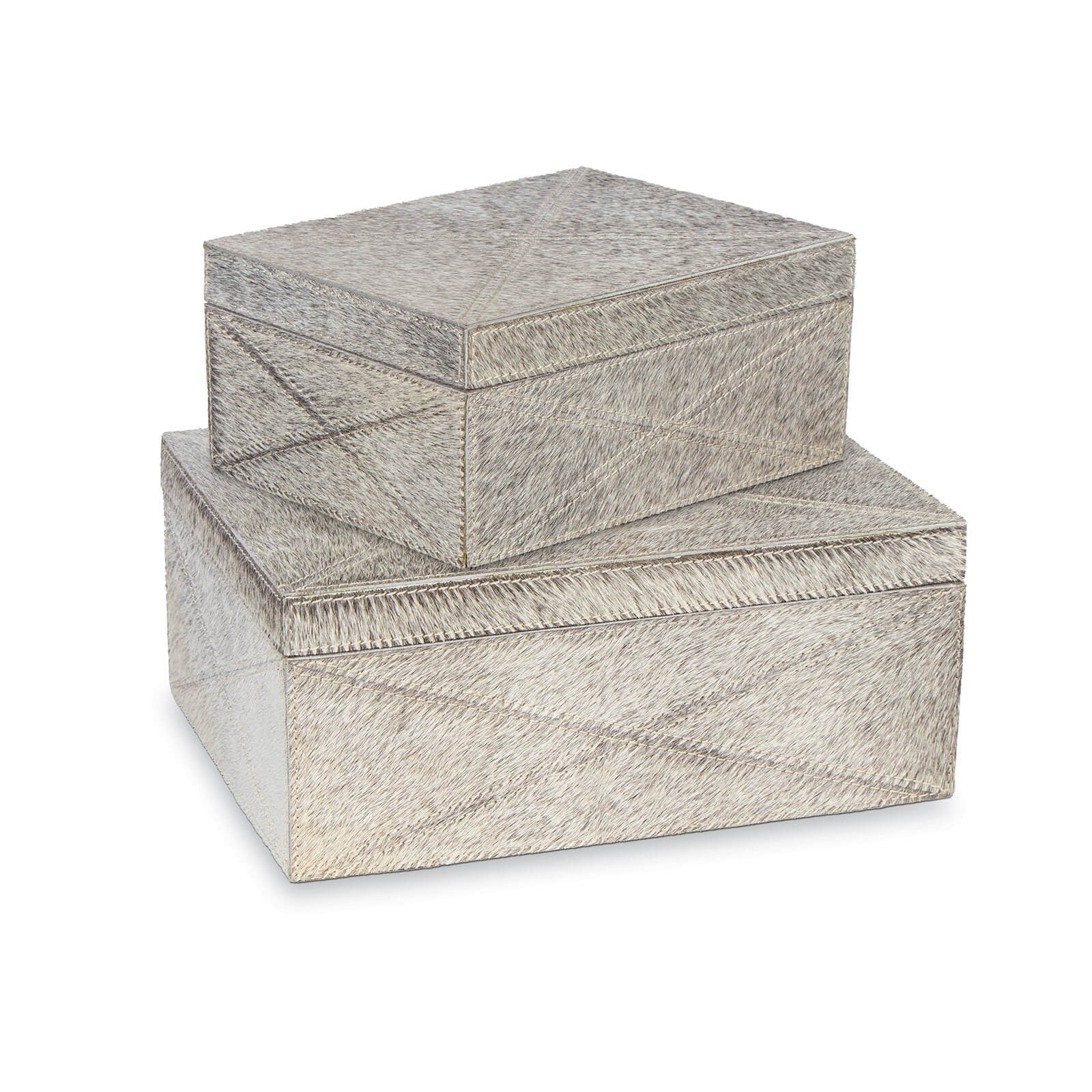 Andres Hair on Hide Box Set - Luxury Storage Accent - Villa Decor & Design