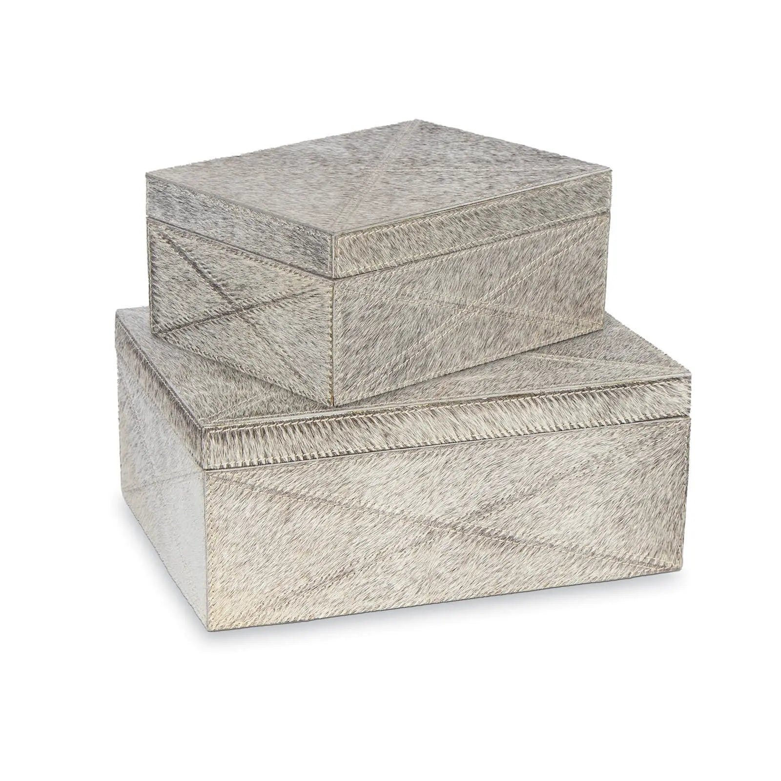 Andres Hair on Hide Box Set - Luxury Storage Accent - Villa Decor & Design