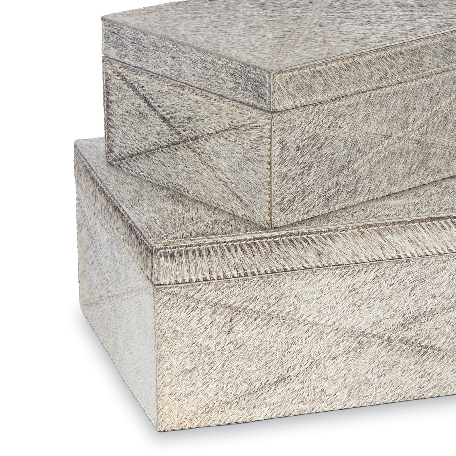 Andres Hair on Hide Box Set - Luxury Storage Accent - Villa Decor & Design