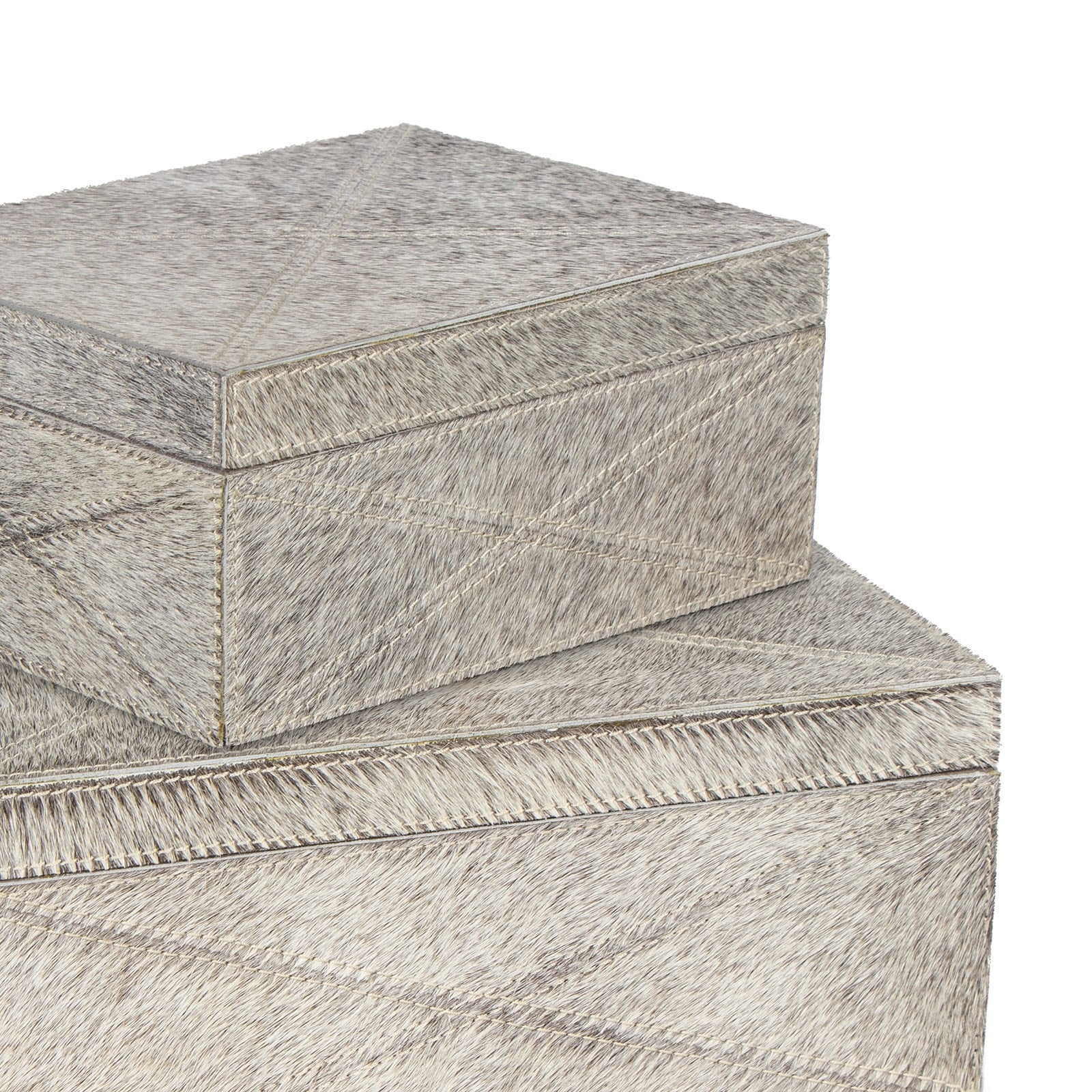 Andres Hair on Hide Box Set - Luxury Storage Accent - Villa Decor & Design