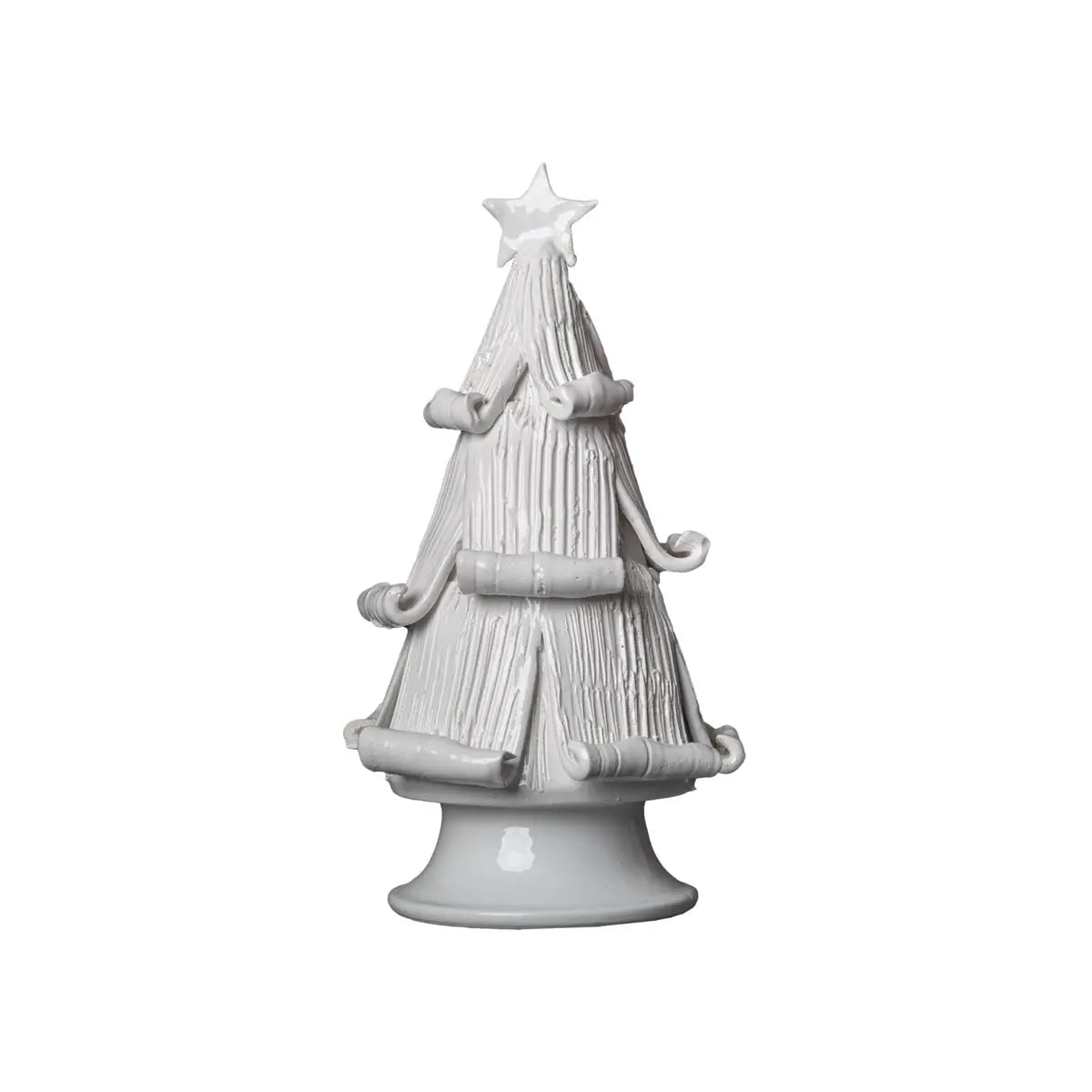 White Christmas Tree with Curled Branches β Handmade in Italy | Large & Medium - Villa Decor & Design