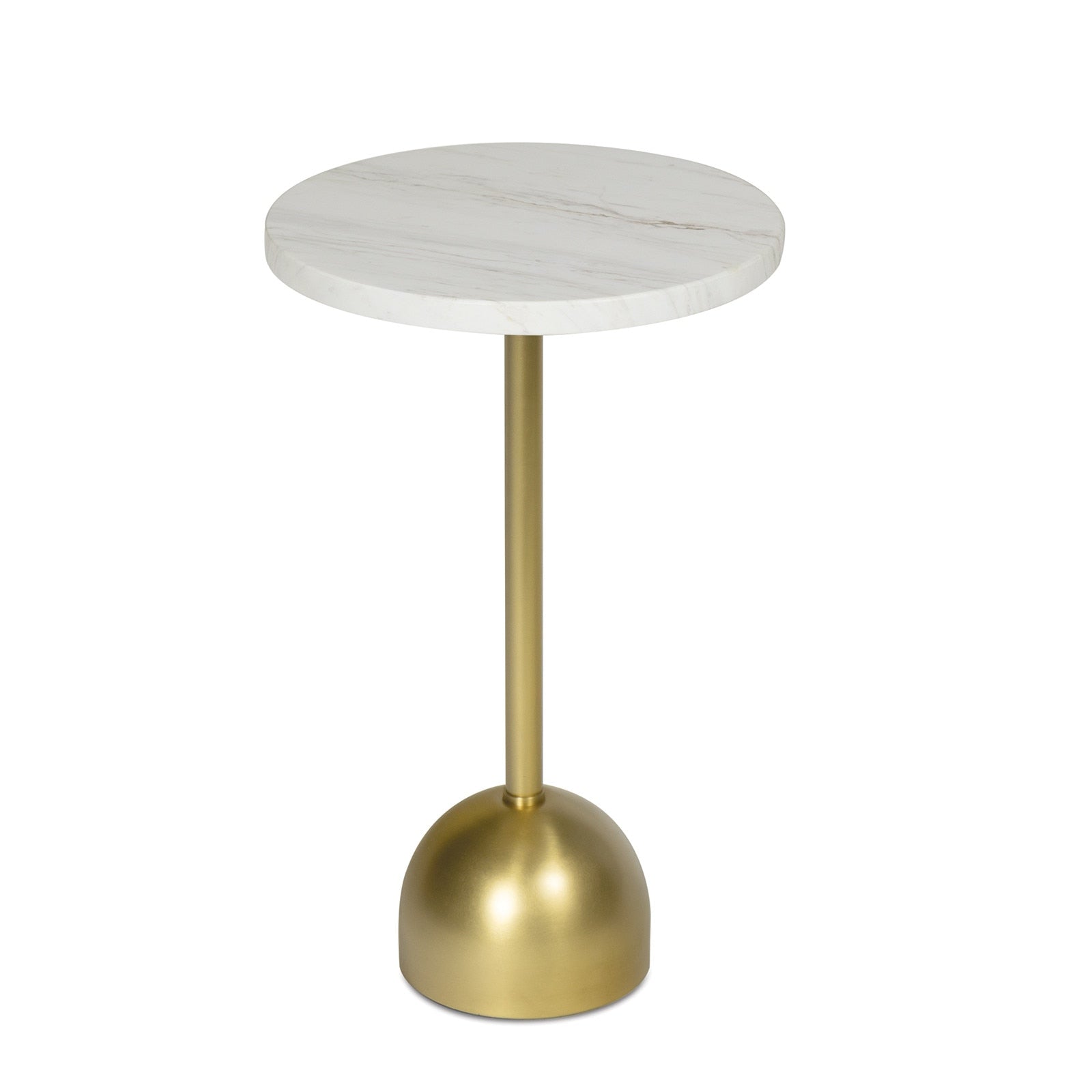 Arthur Accent Table - Round Marble & Goblet Base Side Table - Villa Decor & Design