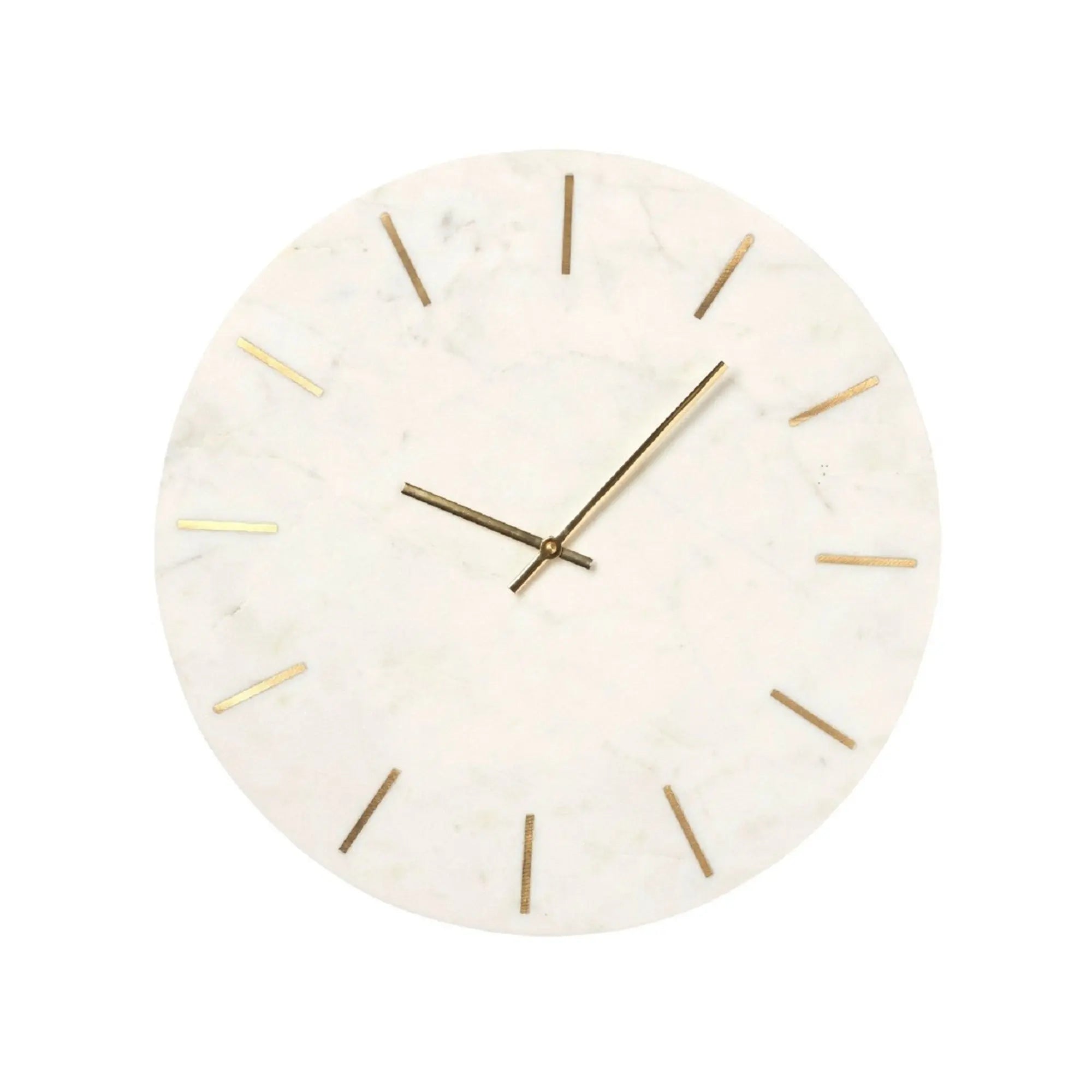 marble clock, marble and brass, elegant clock, kitchen clock, wedding gift