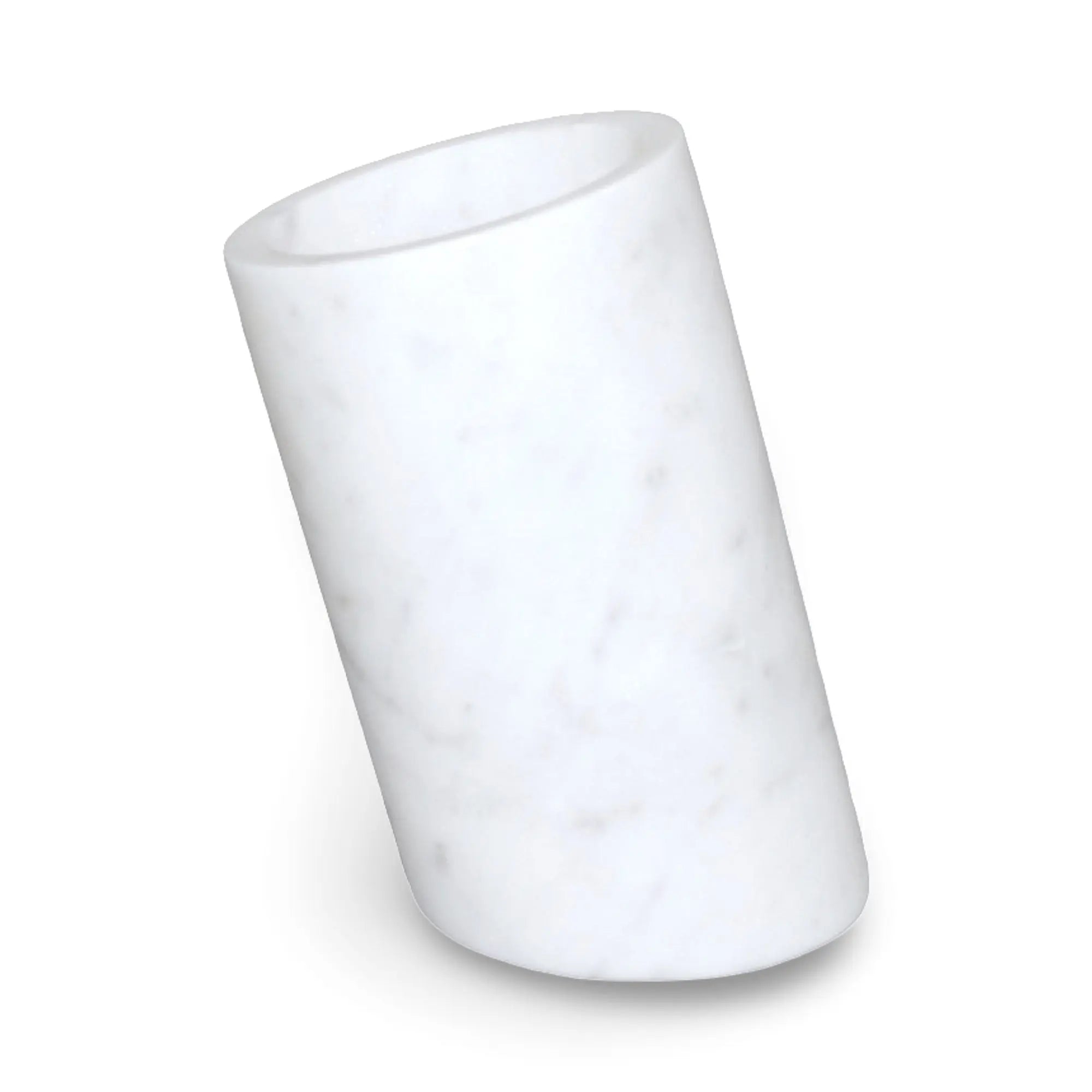 White Marble Wine Cooler – Elegant handcrafted marble wine chiller for entertaining