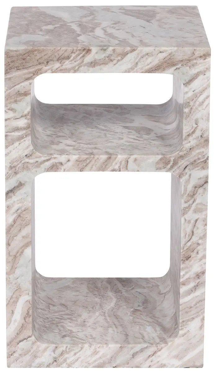 Rome Spot Table Toronto Stone marble by Vanguard Furniture