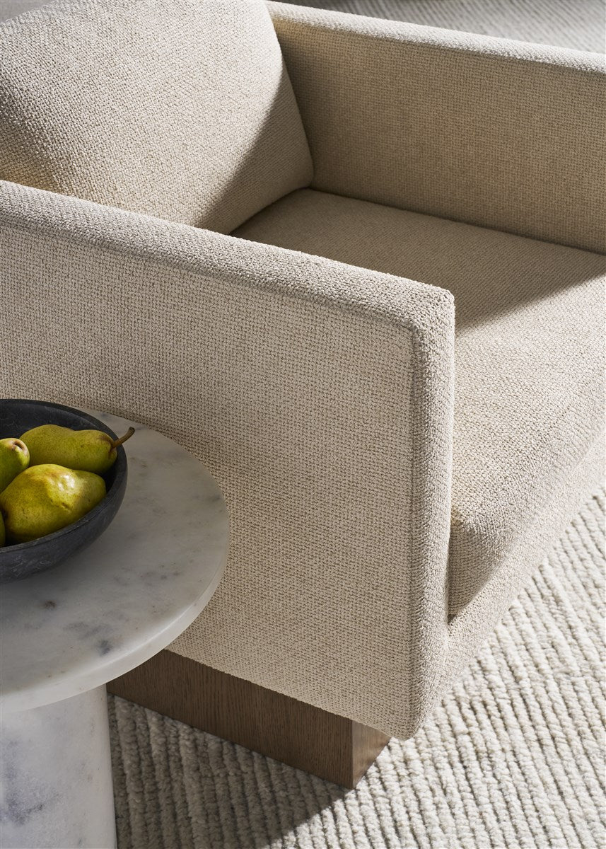 Canyon End Table - Modern Ambaji White Marble Accent Vanguard