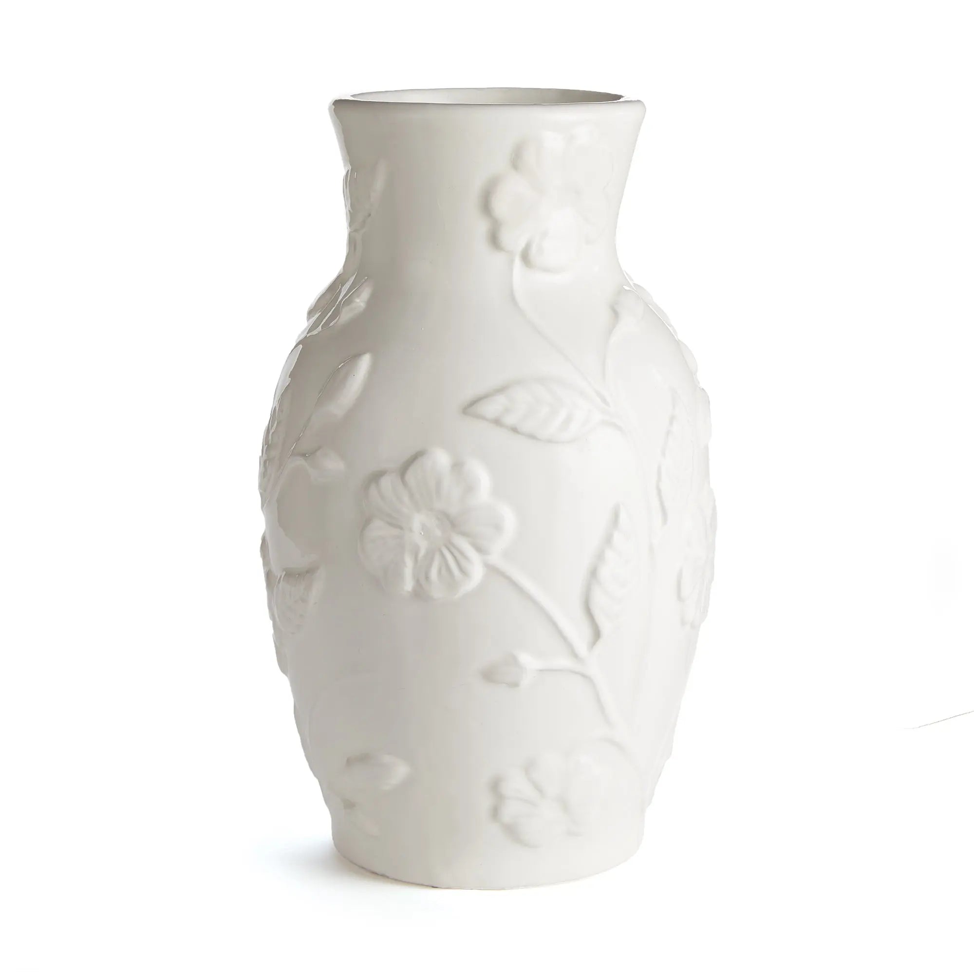Blossom Large White Ceramic Vase