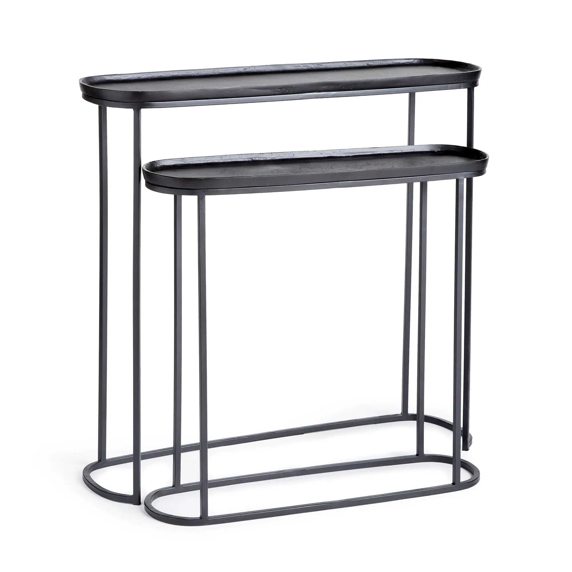 Ziva nested console tables - Black Finish