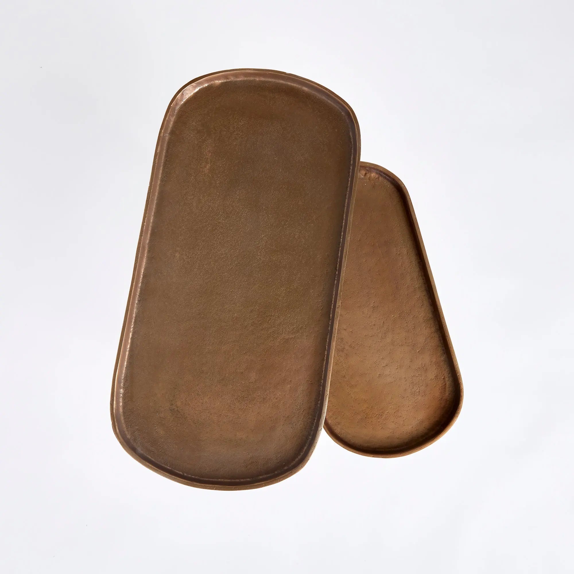 Ziva End Tables, Set of 2 – Black or Antique Brass Finish - Villa Decor & Design