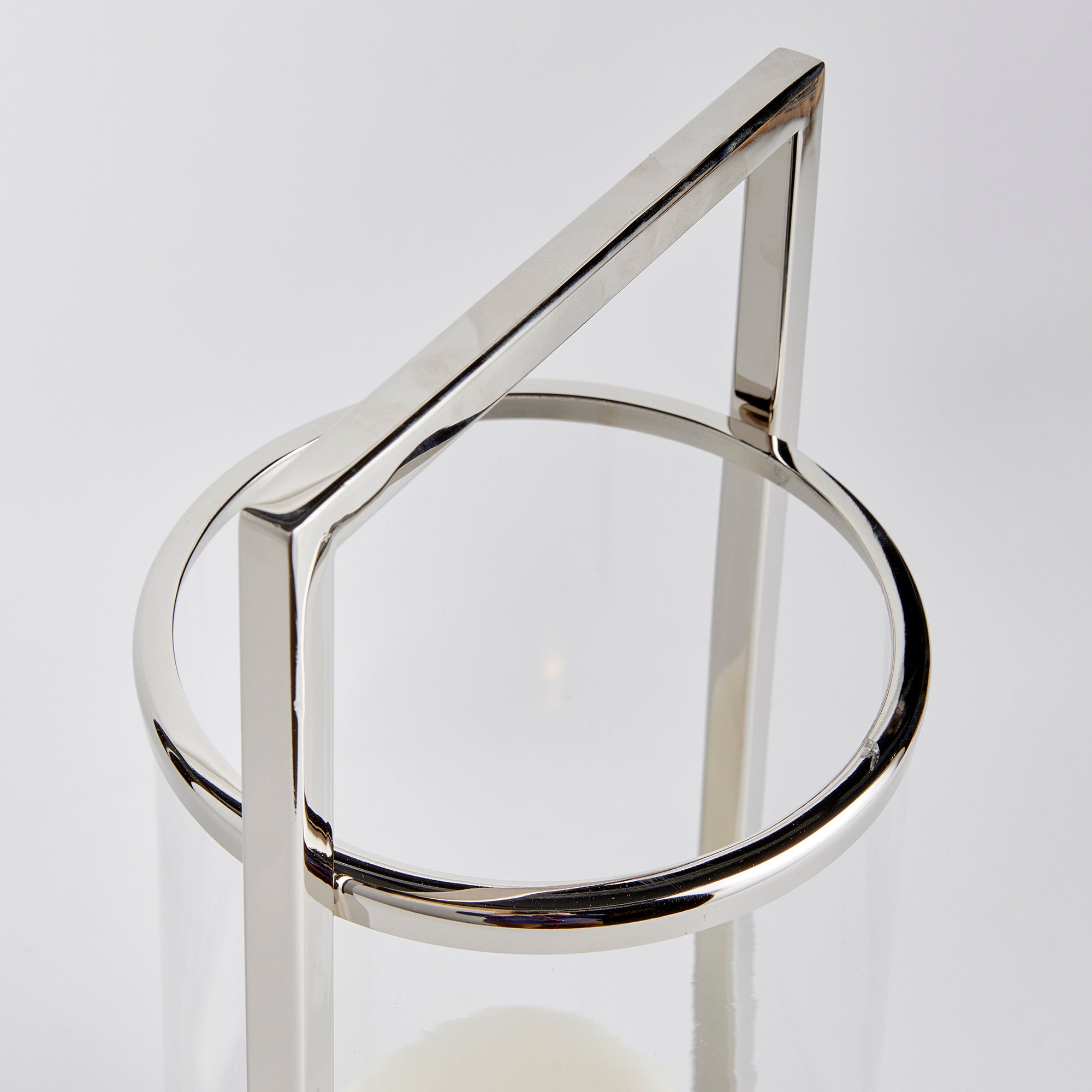 Aneesa Hurricane Lantern – Stainless Steel & Glass | Small or Large