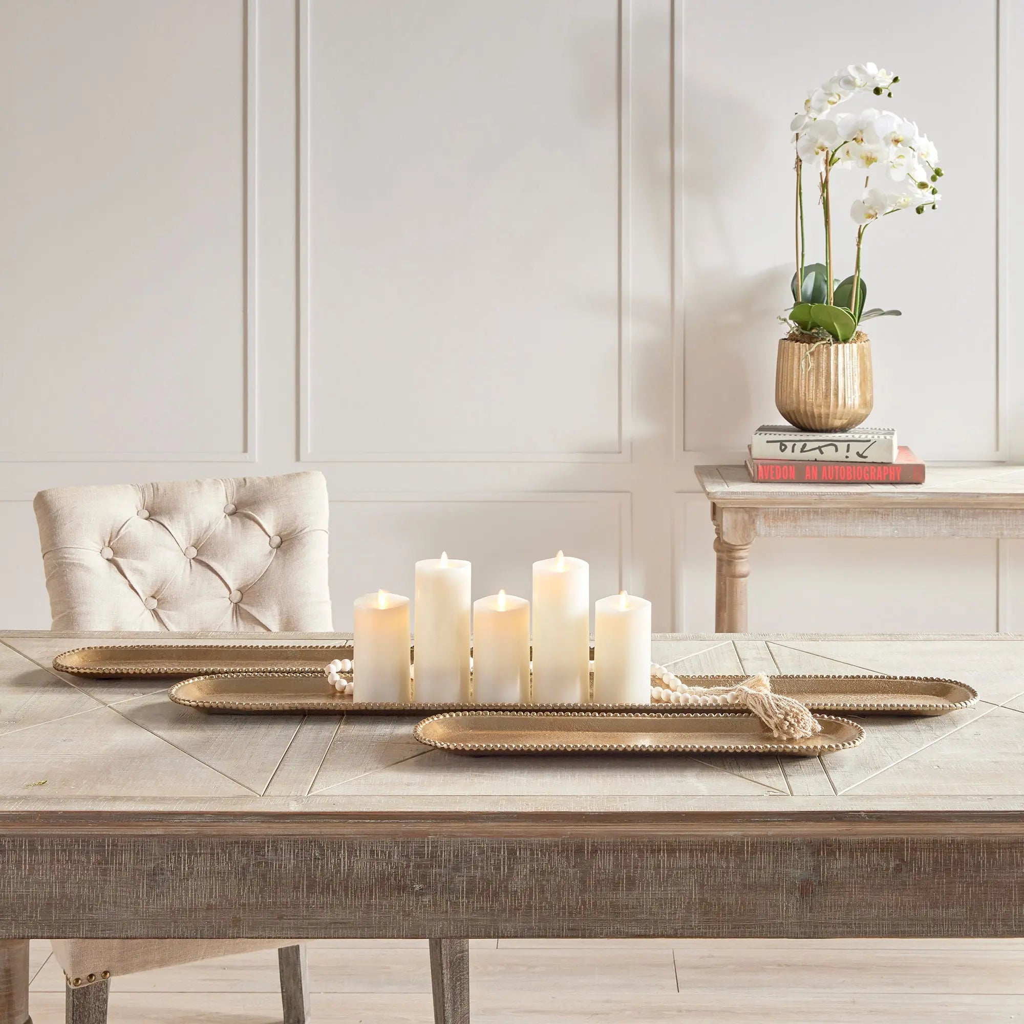 Blair Decorative Gold Tray Set of 3