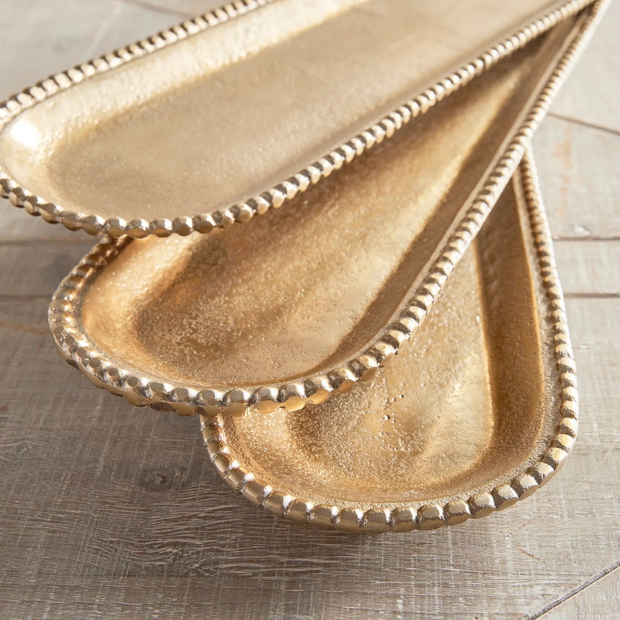 Blair Decorative Gold Tray Set of 3