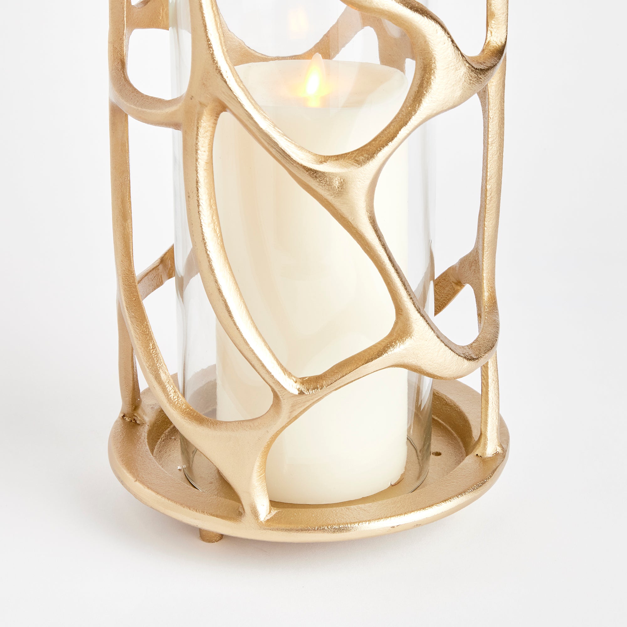 Opera Hurricane – Small or Large | Gold Aluminum & Glass