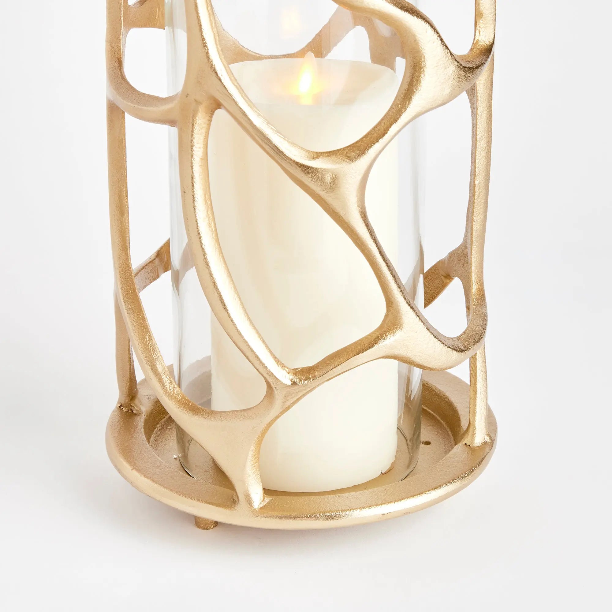 Opera Hurricane – Small or Large | Gold Aluminum & Glass - Villa Decor & Design