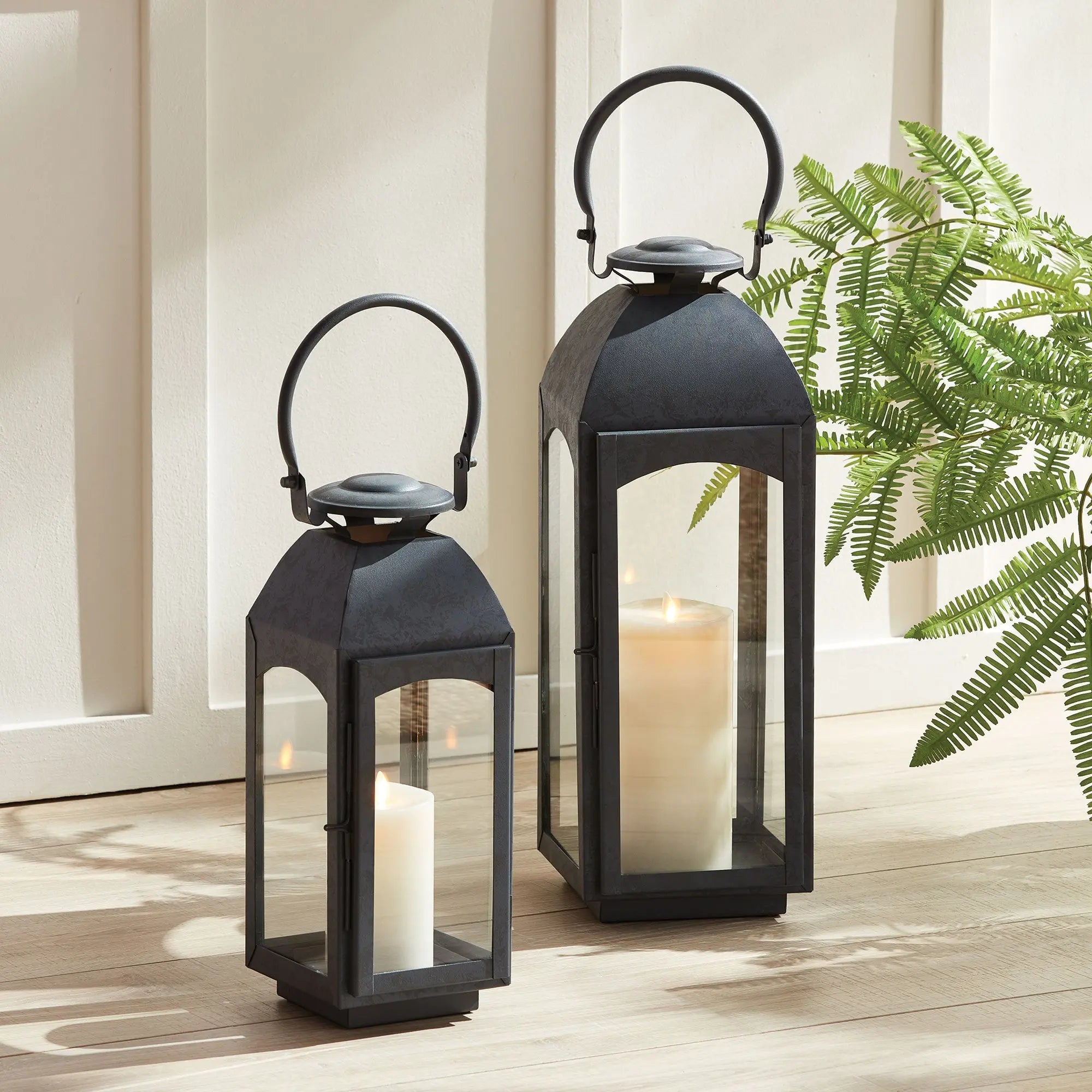Antoinette Outdoor Lantern - LARGE | GRAY