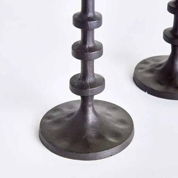 Abacus Taper Holders - Set of 3 Oversized LED Candle Holders - Villa Decor & Design