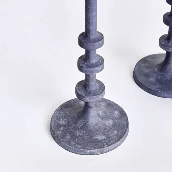 Abacus Taper Holders - Set of 3 Oversized LED Candle Holders - Villa Decor & Design