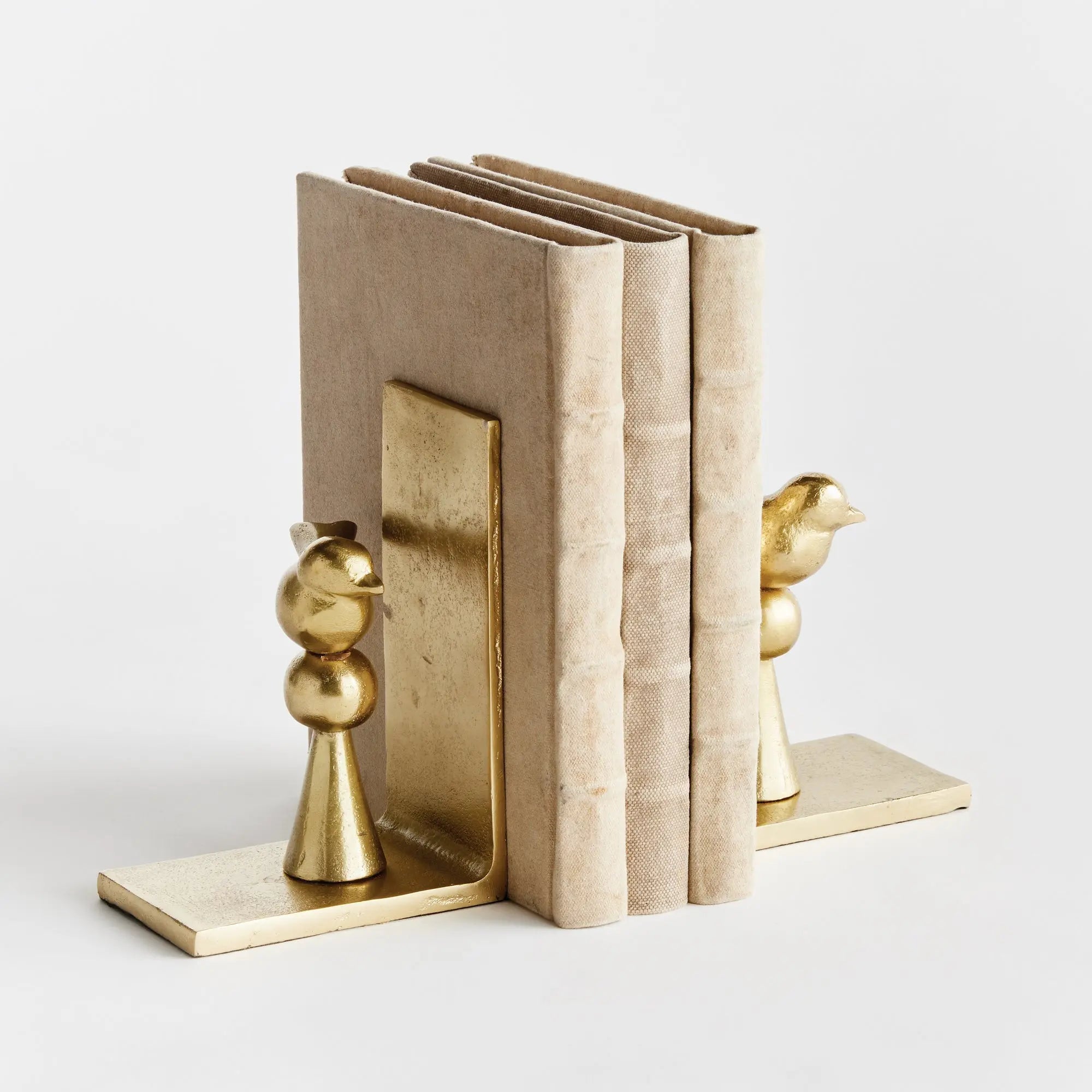Gold Birdsong Bookends Set of 2