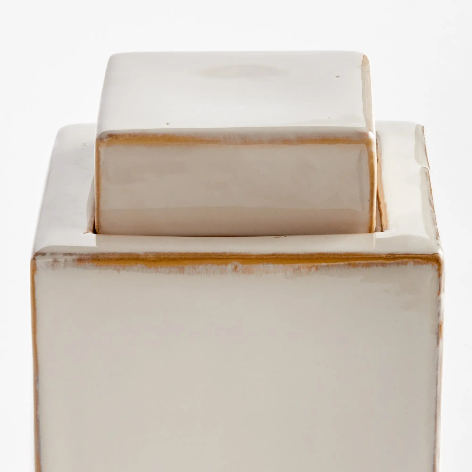 Ophelia Ceramic Lidded Jar – Cream or Blue | 4 Sizes - Villa Decor & Design