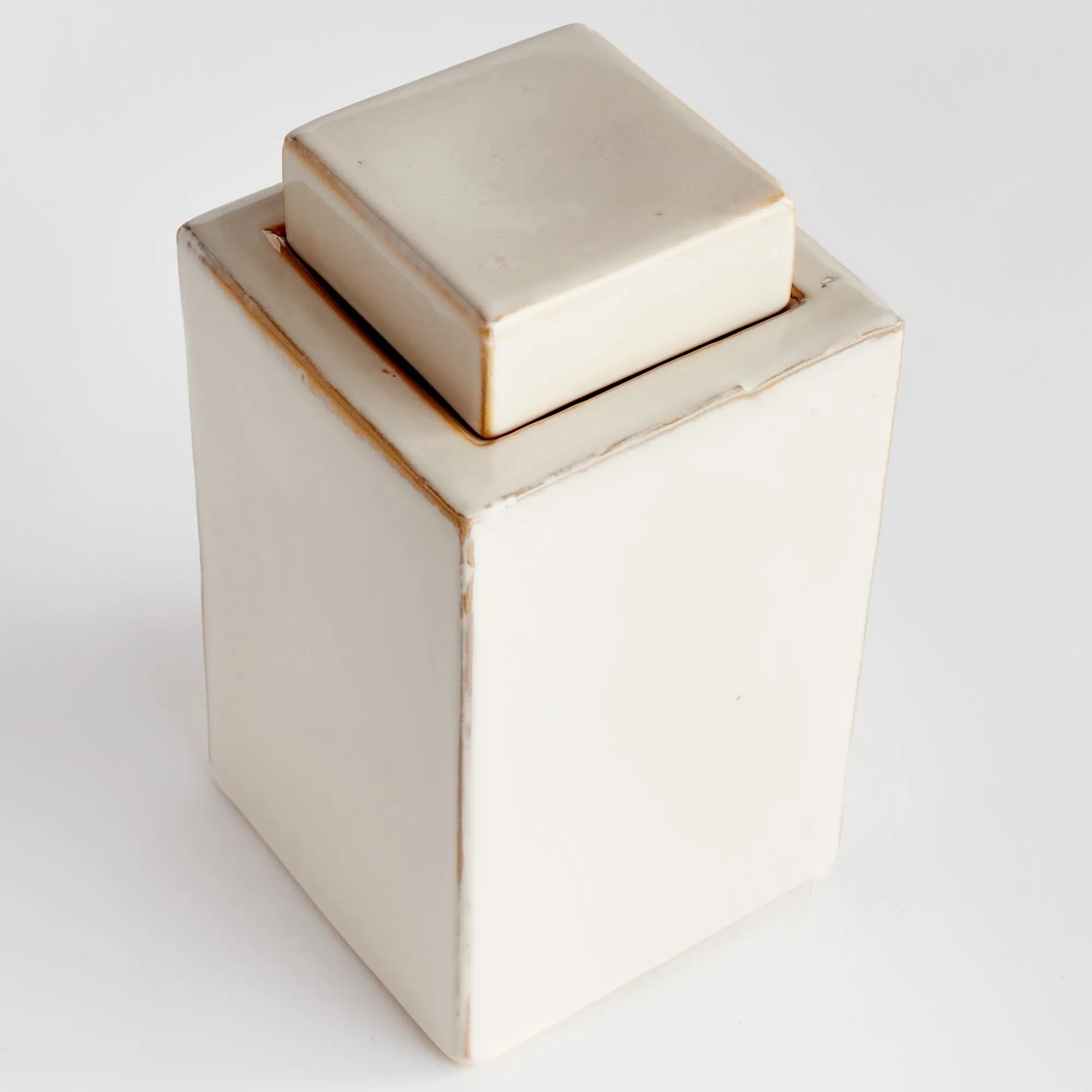 Ophelia Ceramic Lidded Jar – Cream or Blue | 4 Sizes - Villa Decor & Design