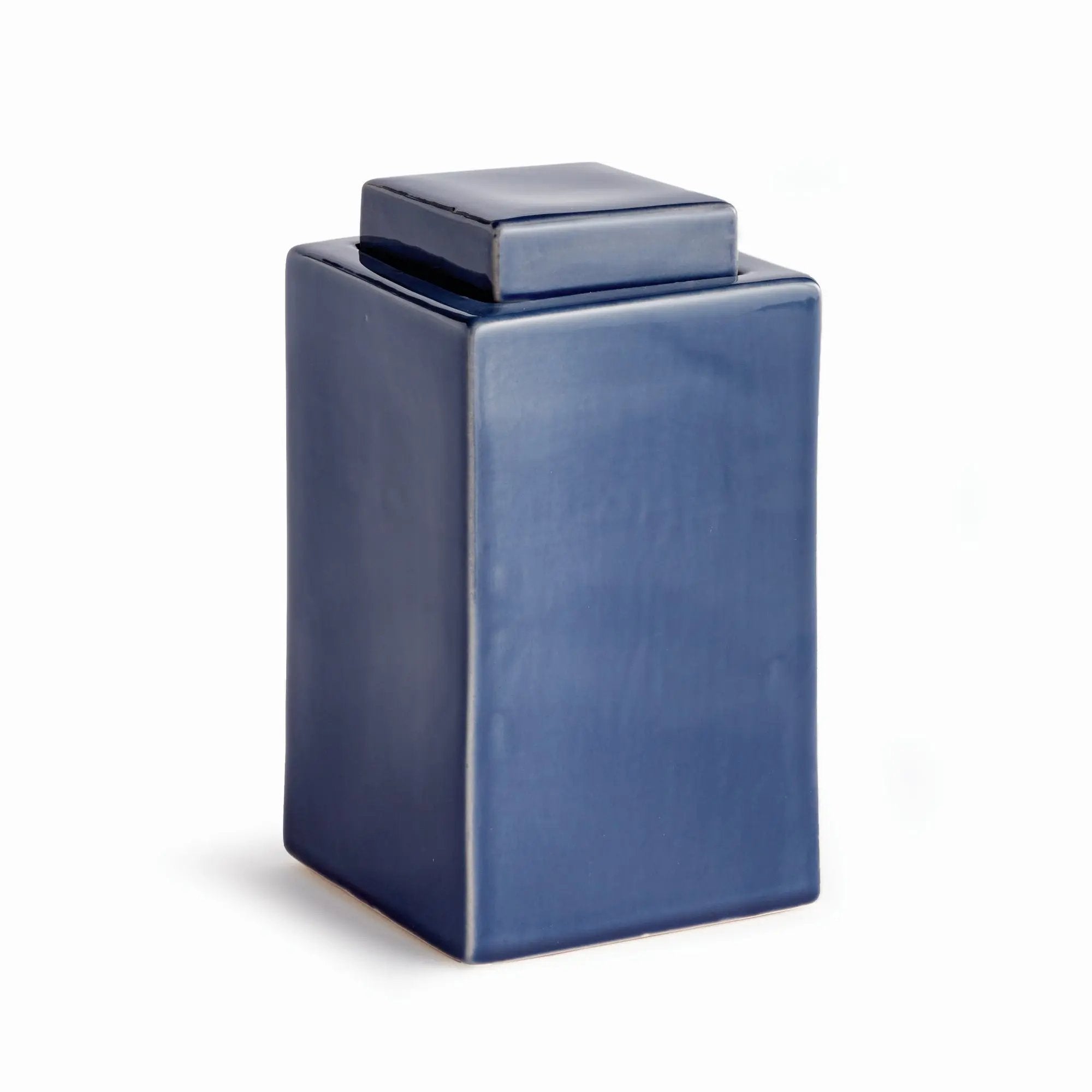 Ophelia Ceramic Lidded Jar – Cream or Blue | 4 Sizes - Villa Decor & Design