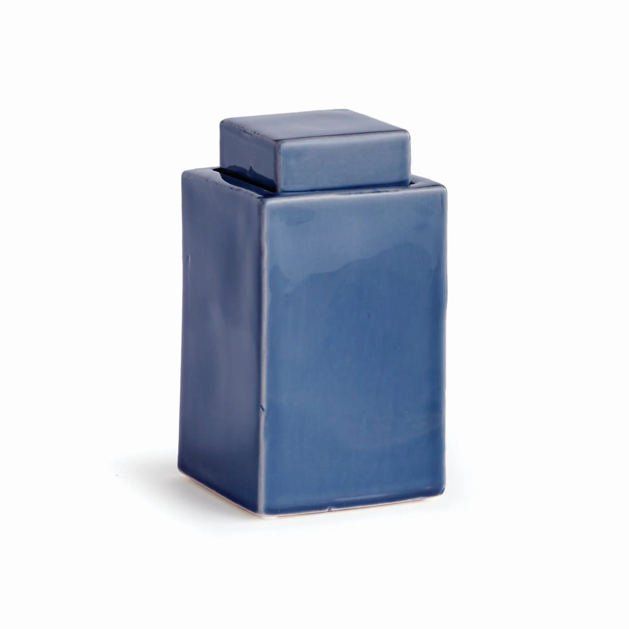 Ophelia Ceramic Lidded Jar – Cream or Blue | 4 Sizes - Villa Decor & Design