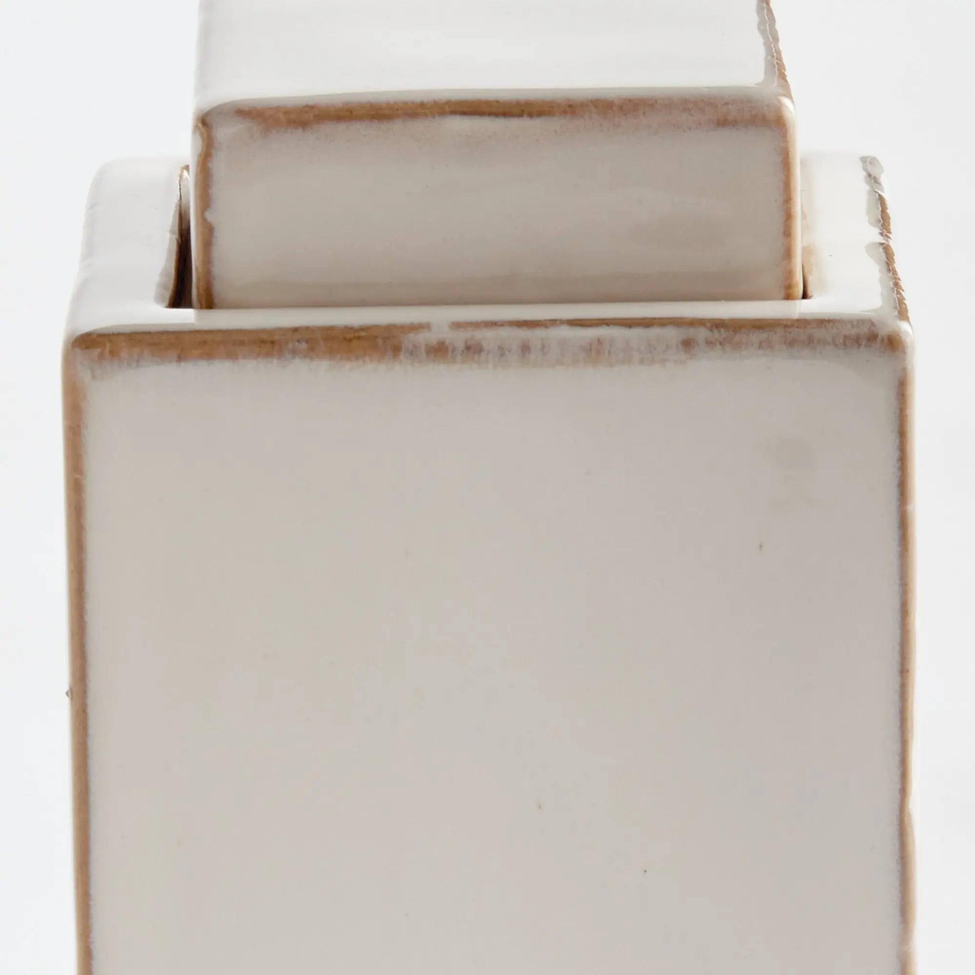 Ophelia Ceramic Lidded Jar – Cream or Blue | 4 Sizes - Villa Decor & Design