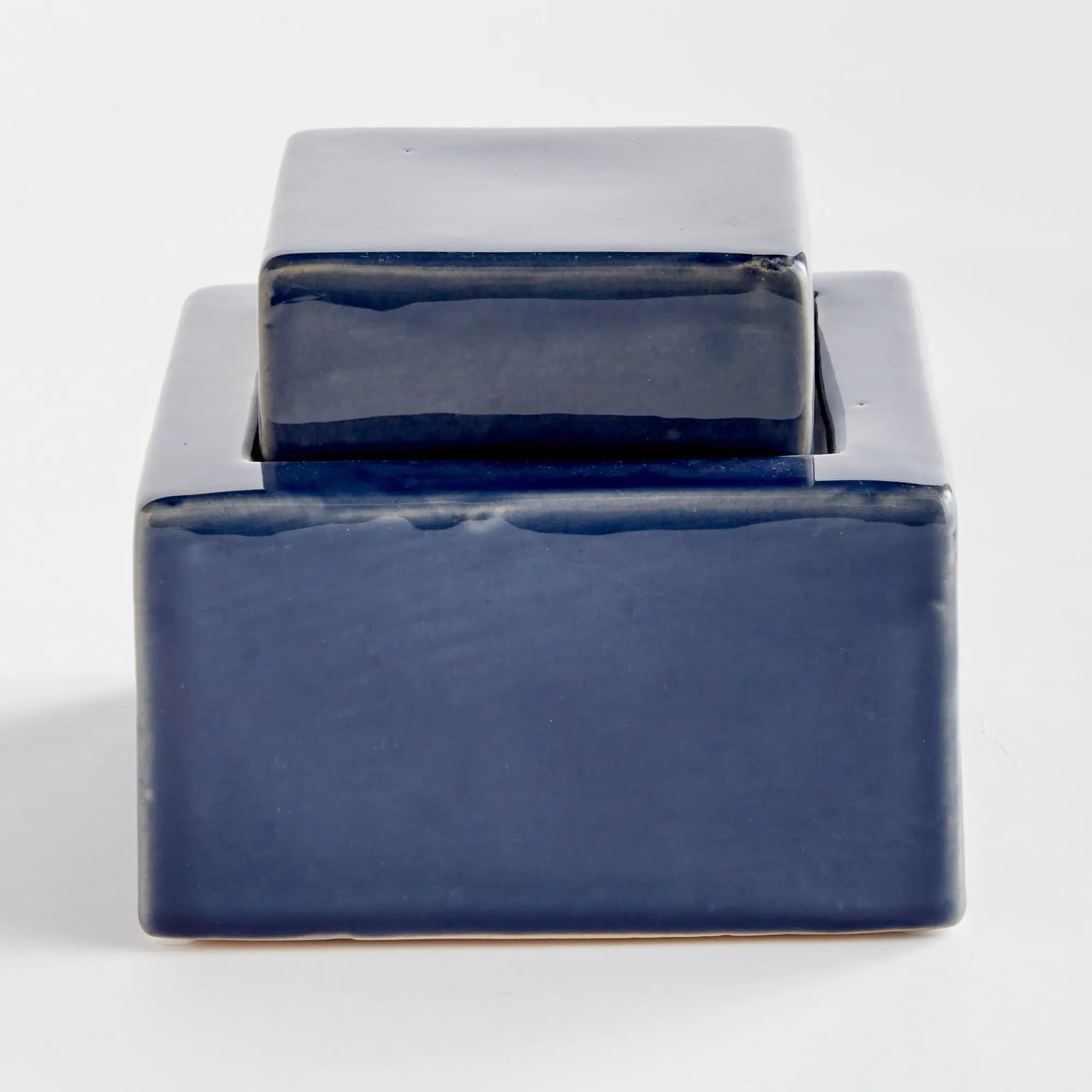 Ophelia Ceramic Lidded Jar – Cream or Blue | 4 Sizes - Villa Decor & Design