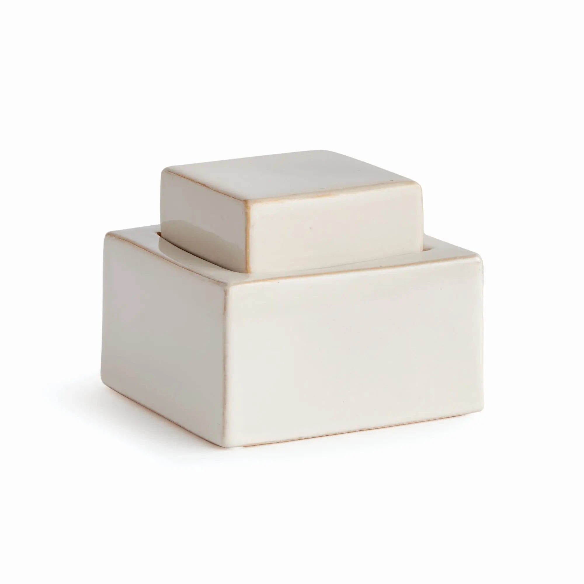 Ophelia Ceramic Lidded Jar – Cream or Blue | 4 Sizes - Villa Decor & Design