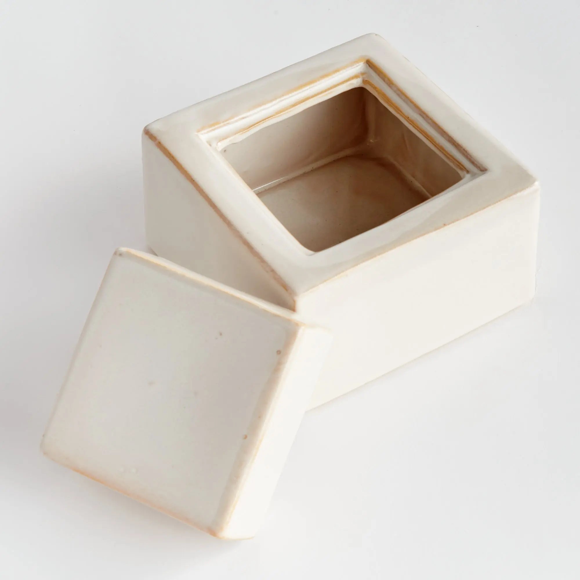 Ophelia Ceramic Lidded Jar – Cream or Blue | 4 Sizes - Villa Decor & Design