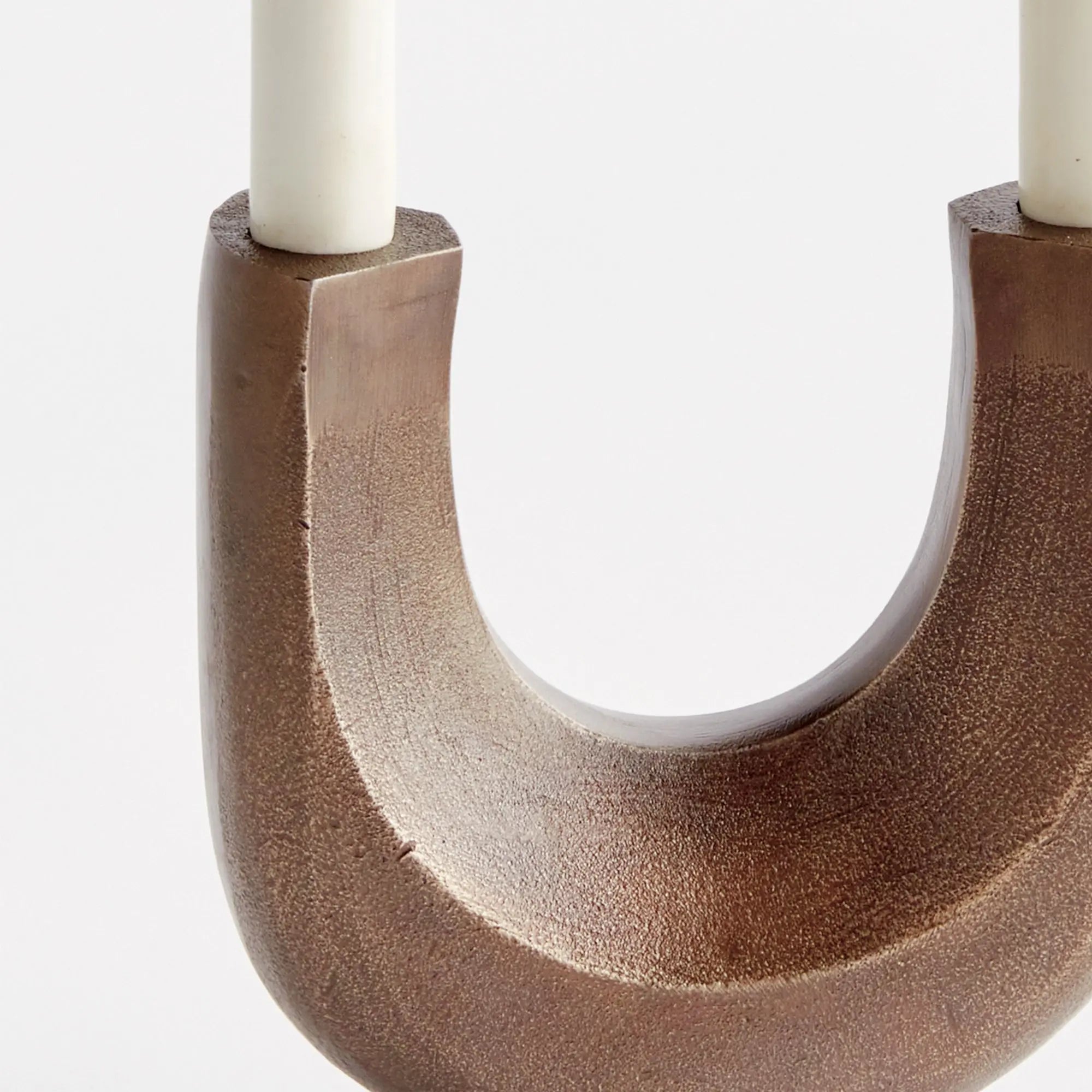 Zoey 2-taper candelabra in antique gold