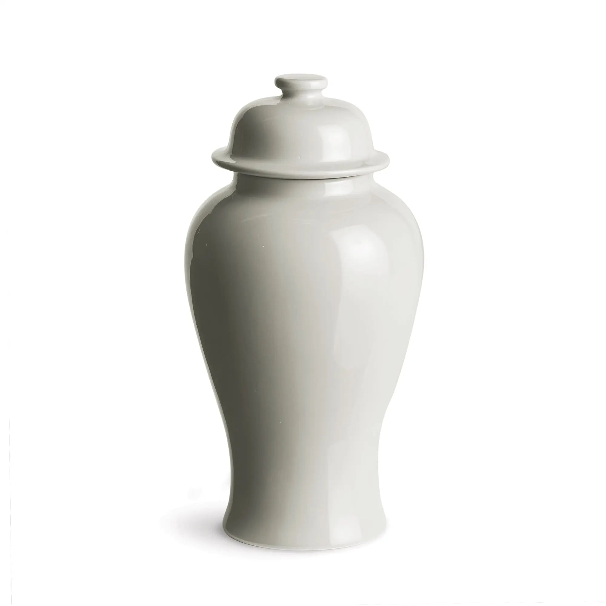 Koa Lidded Mini Ginger Jar - White Large