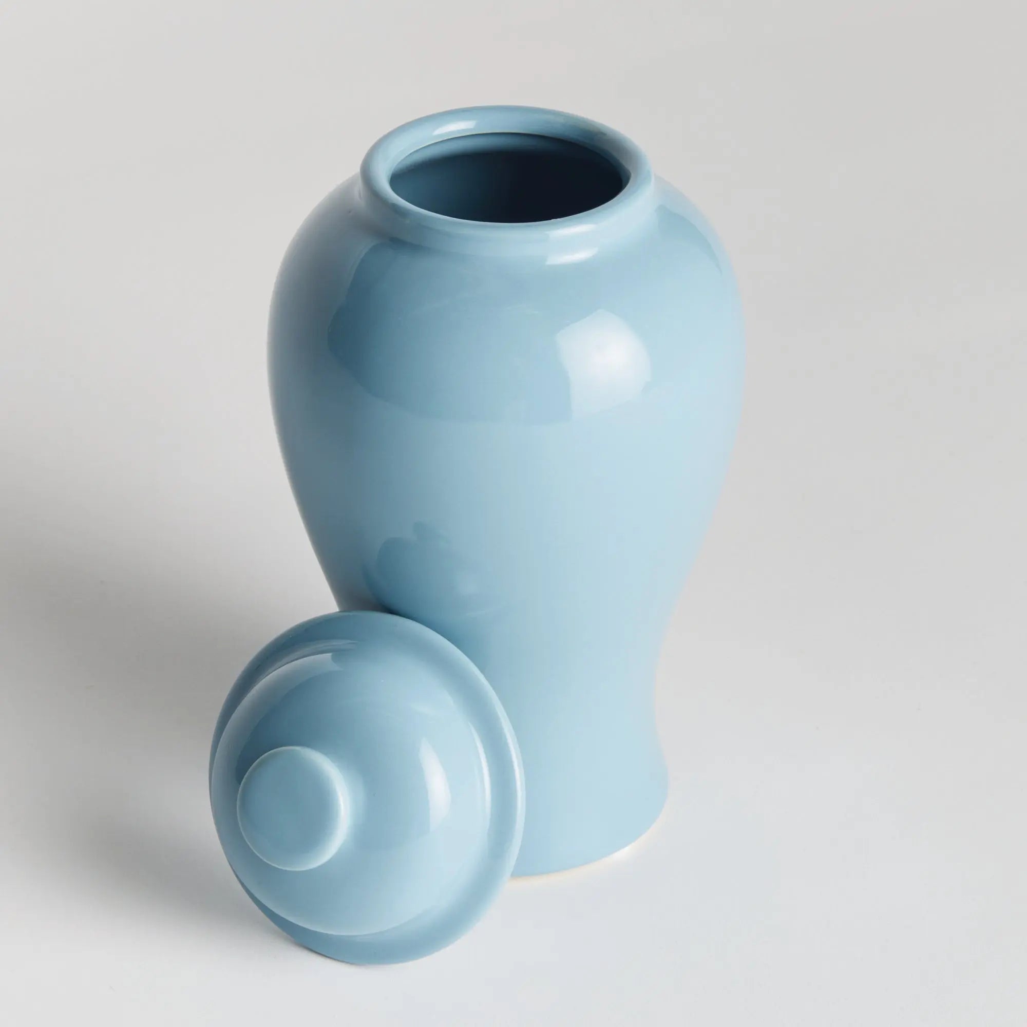 Koa Lidded Mini Ginger Jar - Blue Small