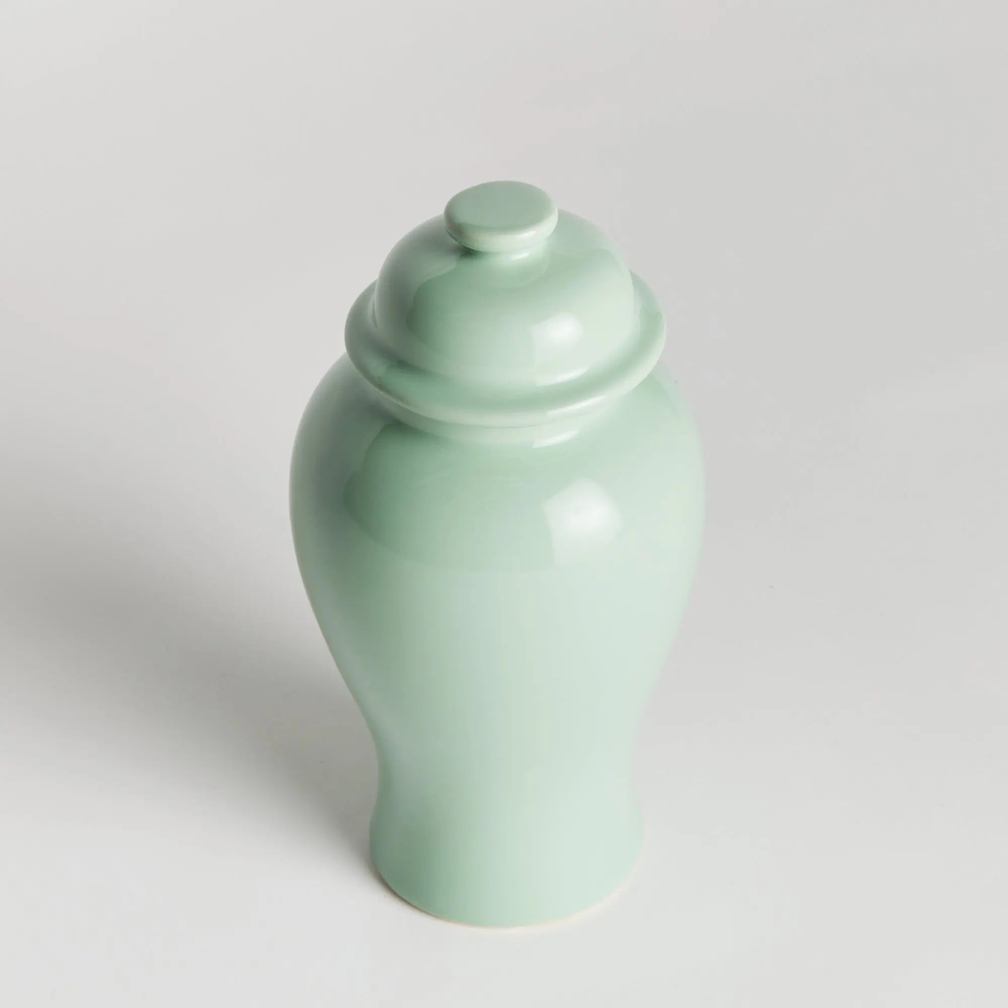 Koa Lidded Mini Ginger Jar - Green Small