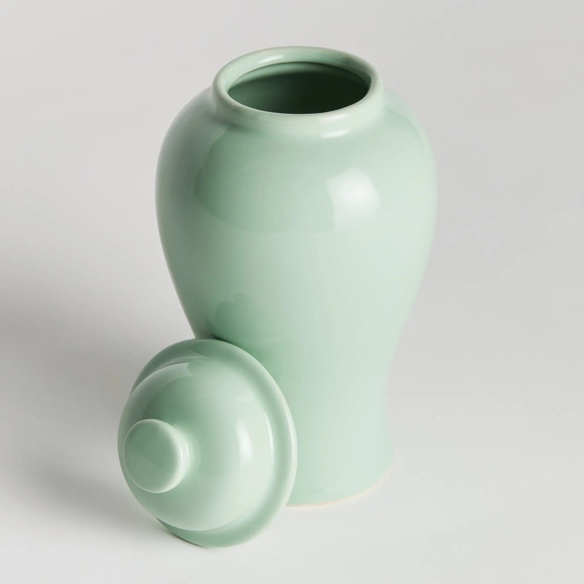Koa Lidded Mini Ginger Jar - Green Small