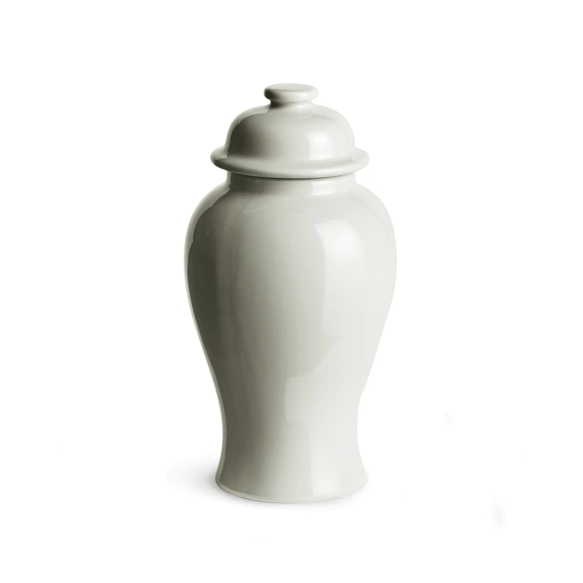 Koa Lidded Mini Ginger Jar - White Small