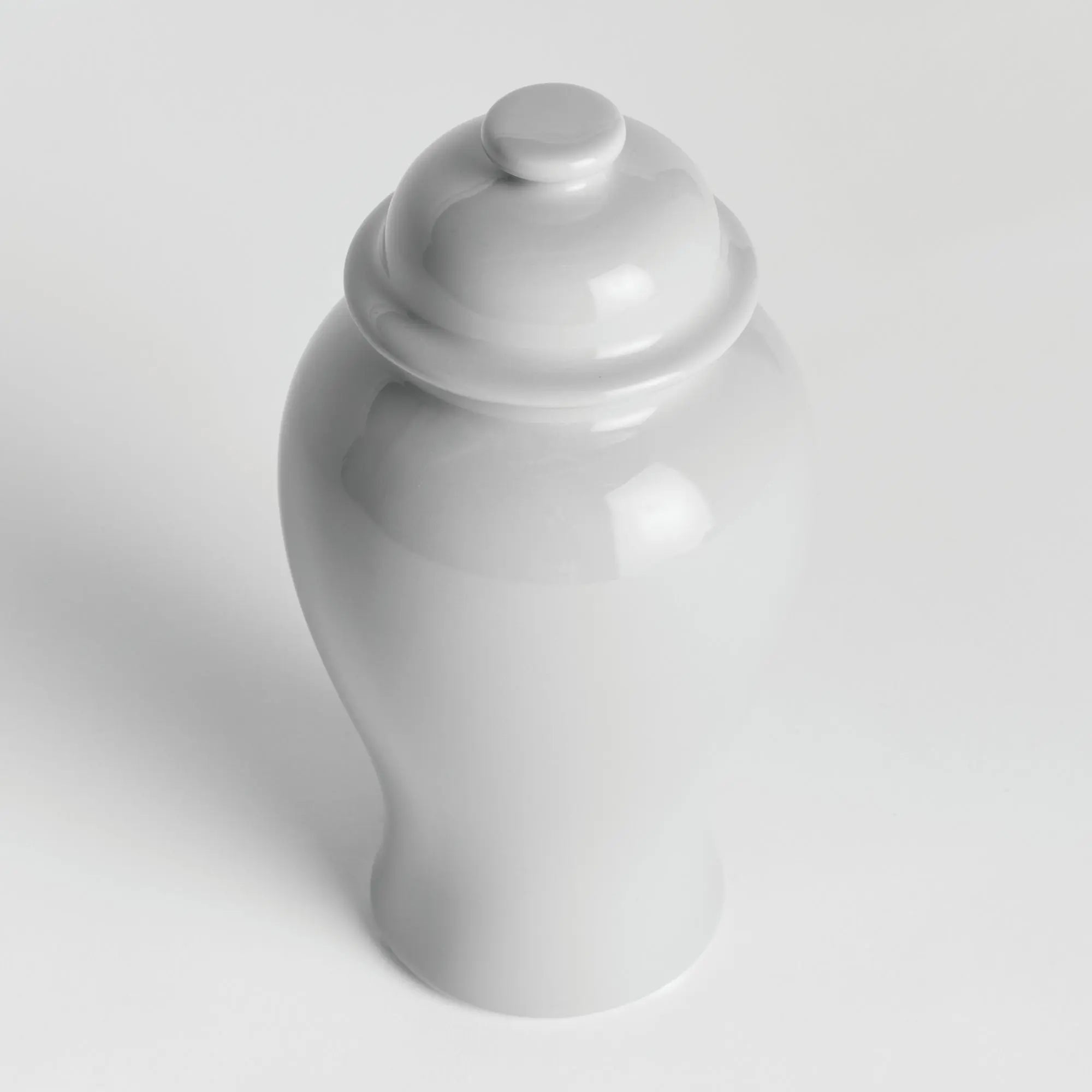 Koa Lidded Mini Ginger Jar - White Small