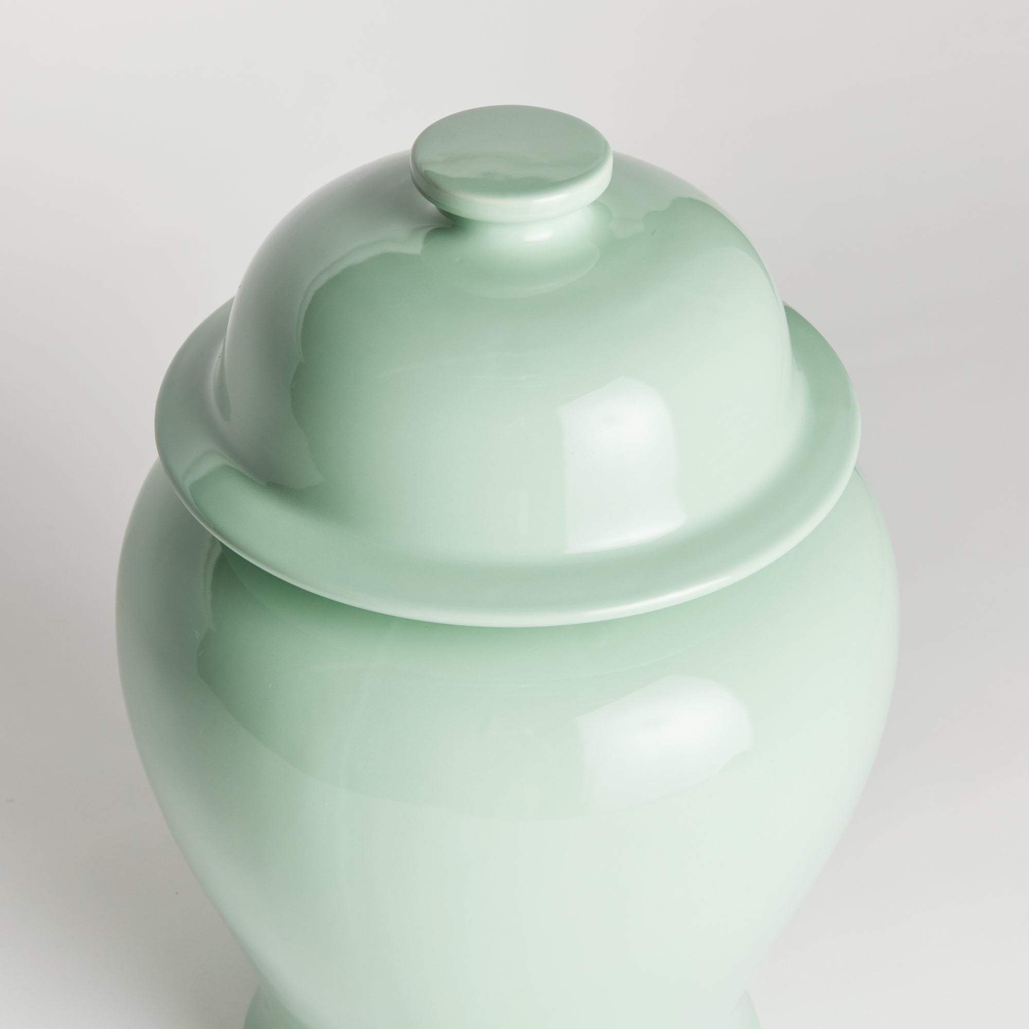 Koa Lidded Mini Wide Ginger Jar – Small or Large | Green, Blue, or White Ceramic