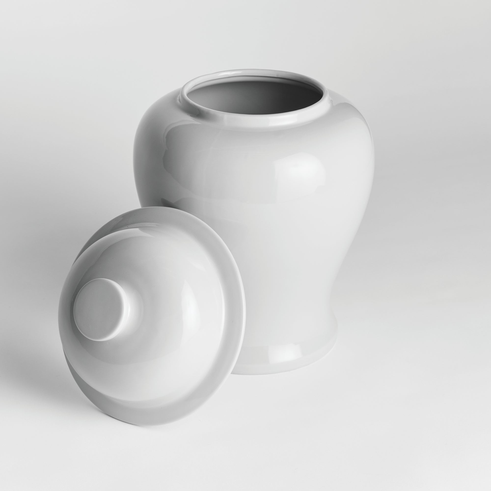 Koa Lidded Mini Wide Ginger Jar – Small or Large | Green, Blue, or White Ceramic