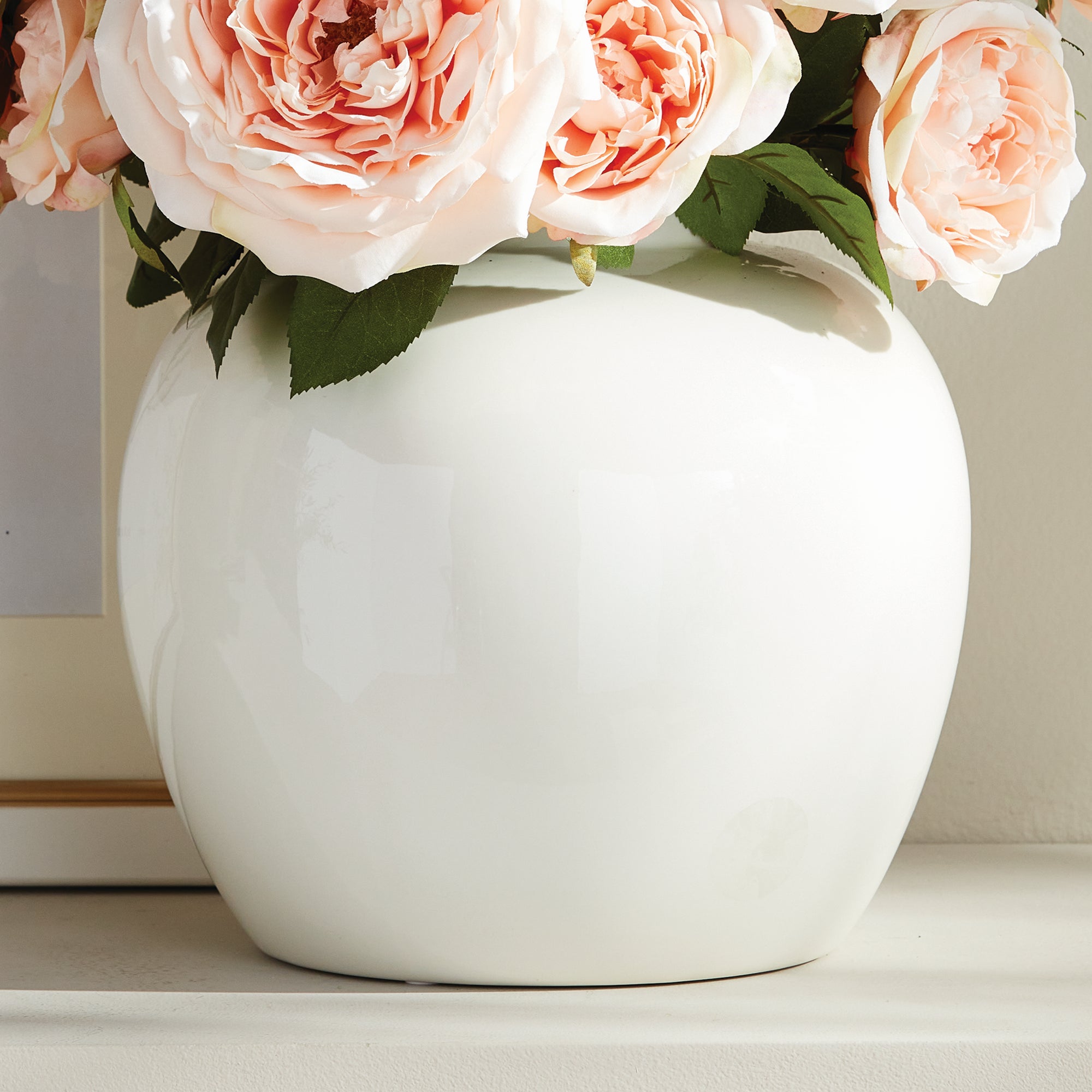 Koa Lidded Ceramic Jar – Modern Ginger Jar in White or Blue